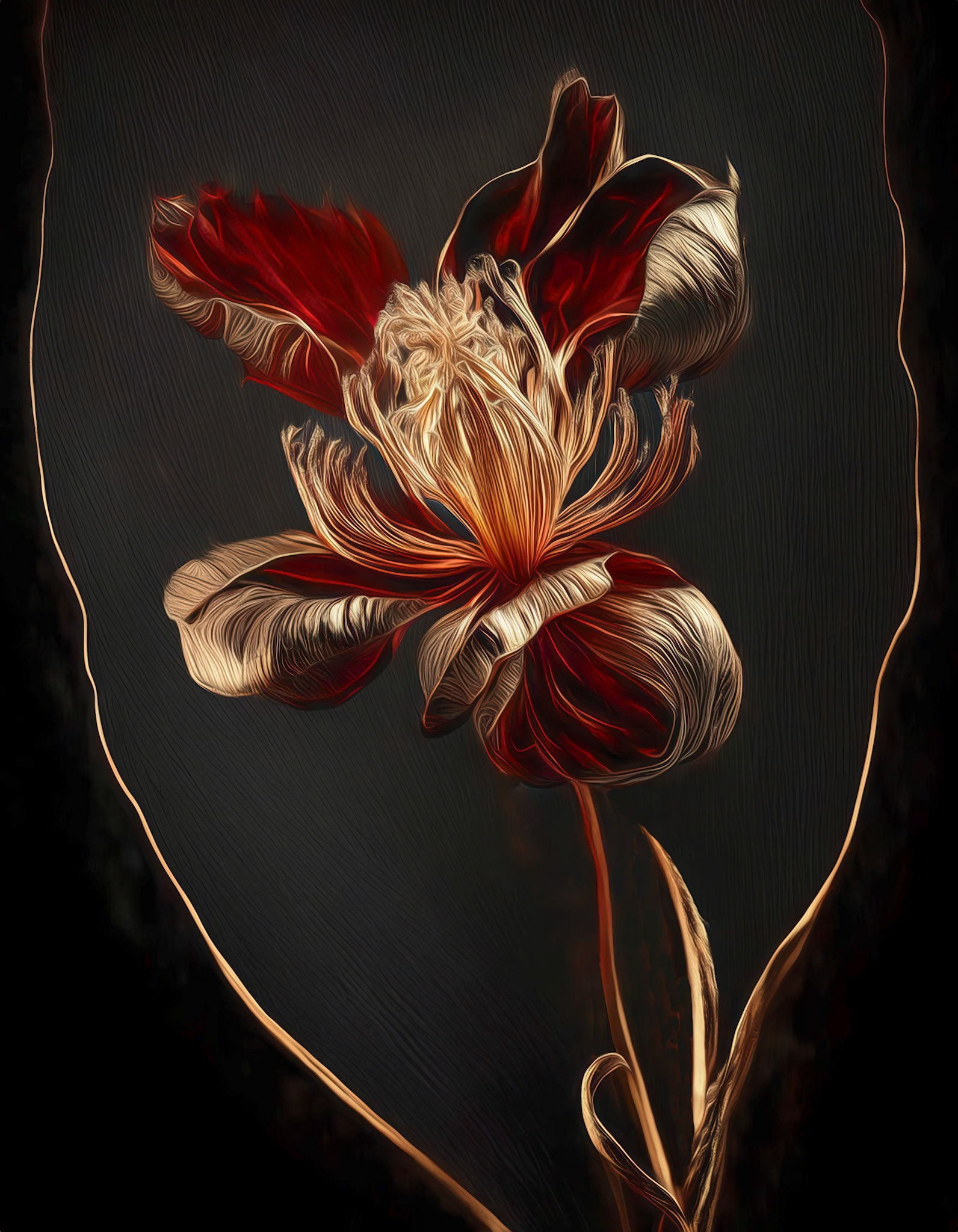 Red and Gold Cosmos