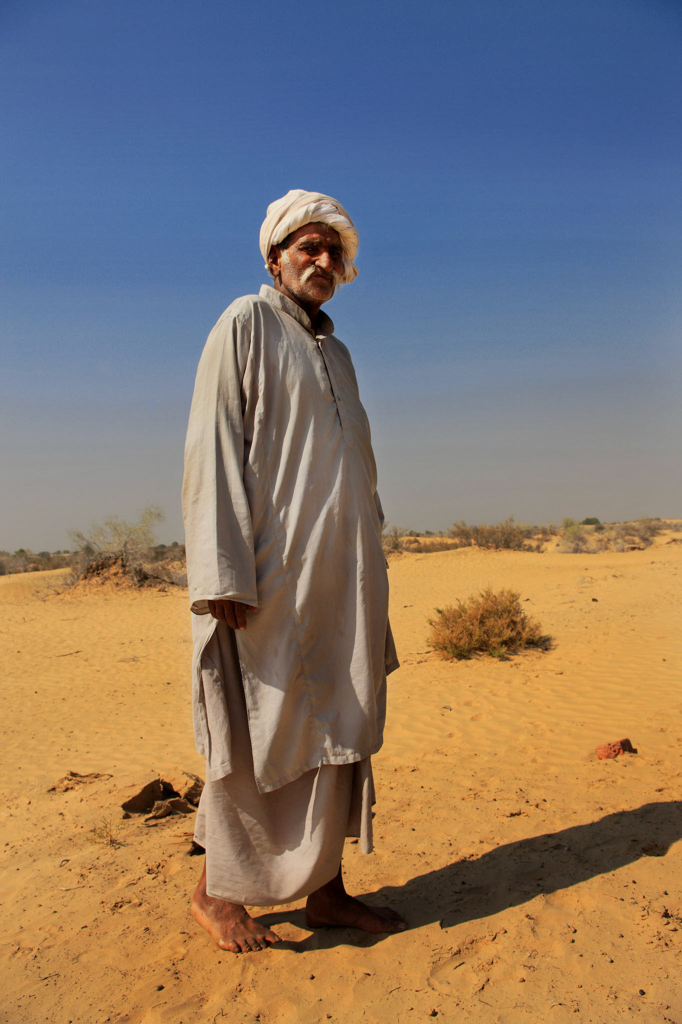 A Man lives in Channan pir, Cholistan desert. He knows everything about the desert. (Travel)