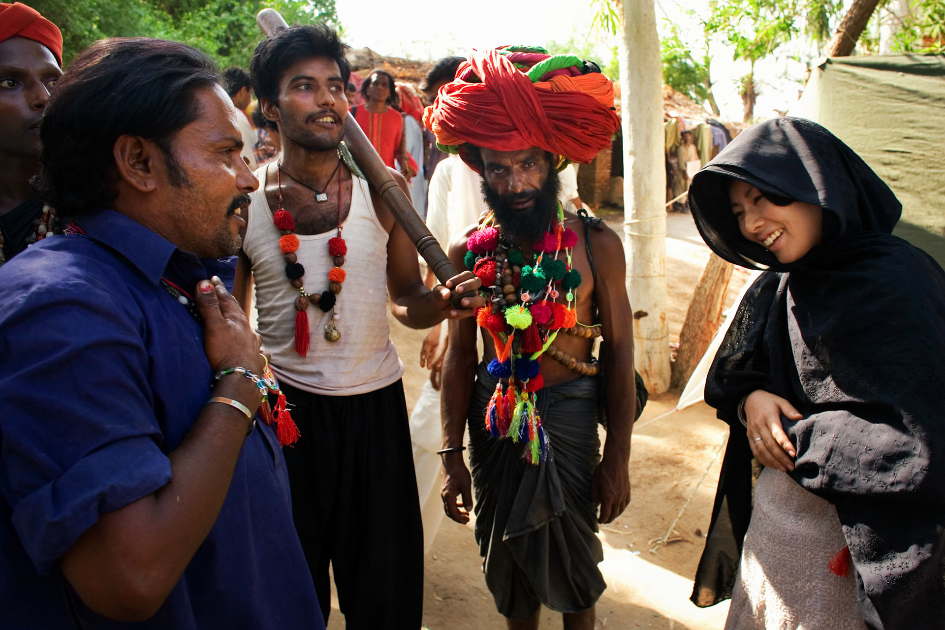 Ms Salima form Japan visited the pilgrim village in LalBaug. Ms salima recieved a heart-felt welcome. (Travel)