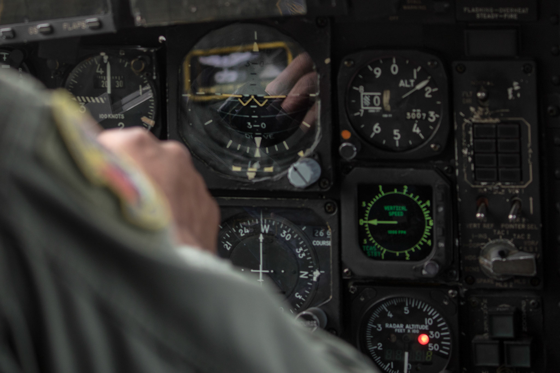 Tech. Sgt. Joshua Pittman, 36th Airlift Squadron C-130H flight engineer, performs a pre-flight inspection at Yokota Air Base, Japan, Oct. 5, 2017. This is the last active duty C-130H Hercules tactical training sortie. (U.S. Air Force photo by Yasuo Osakabe)