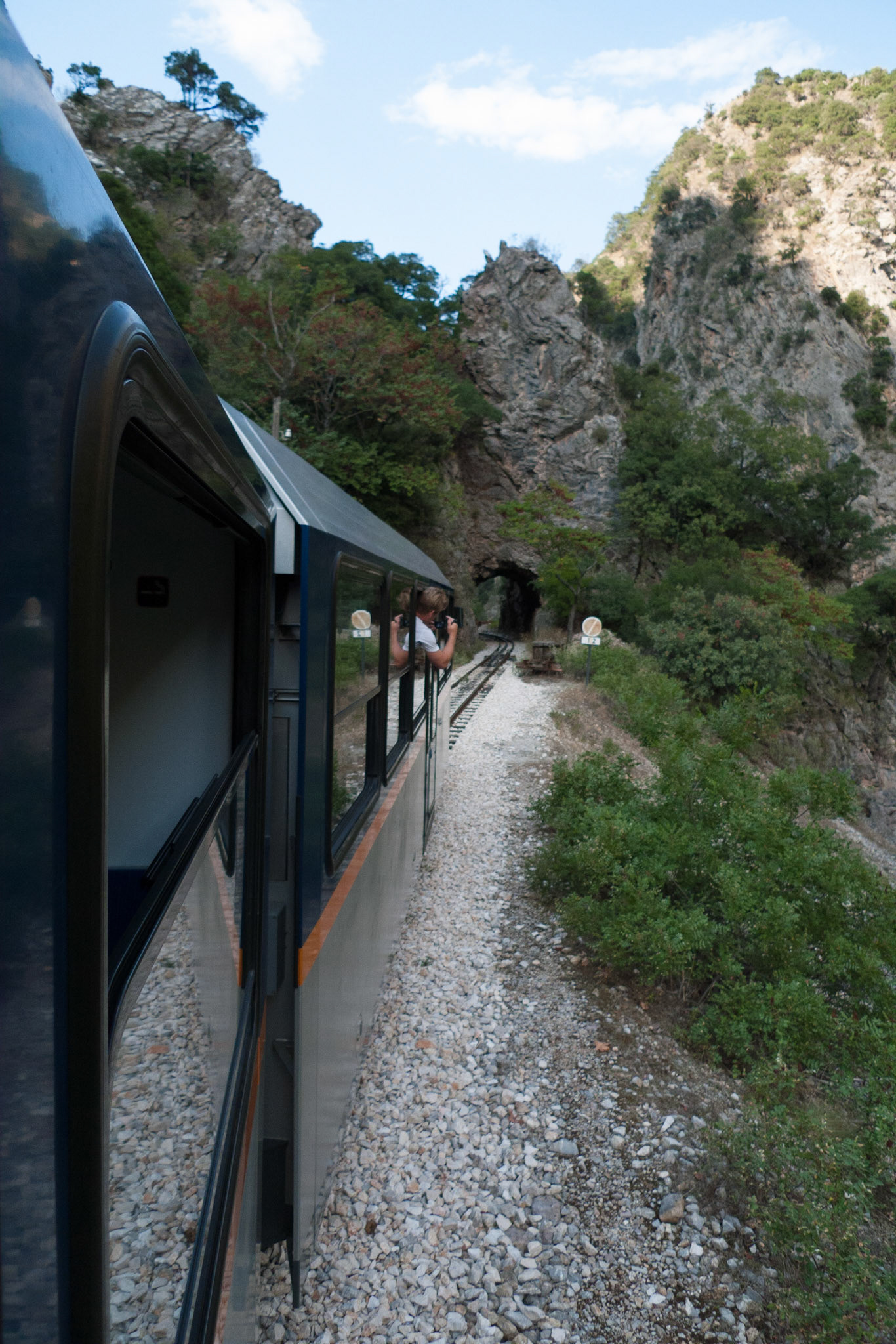 Diakofto:  Rack and Pinion Railway