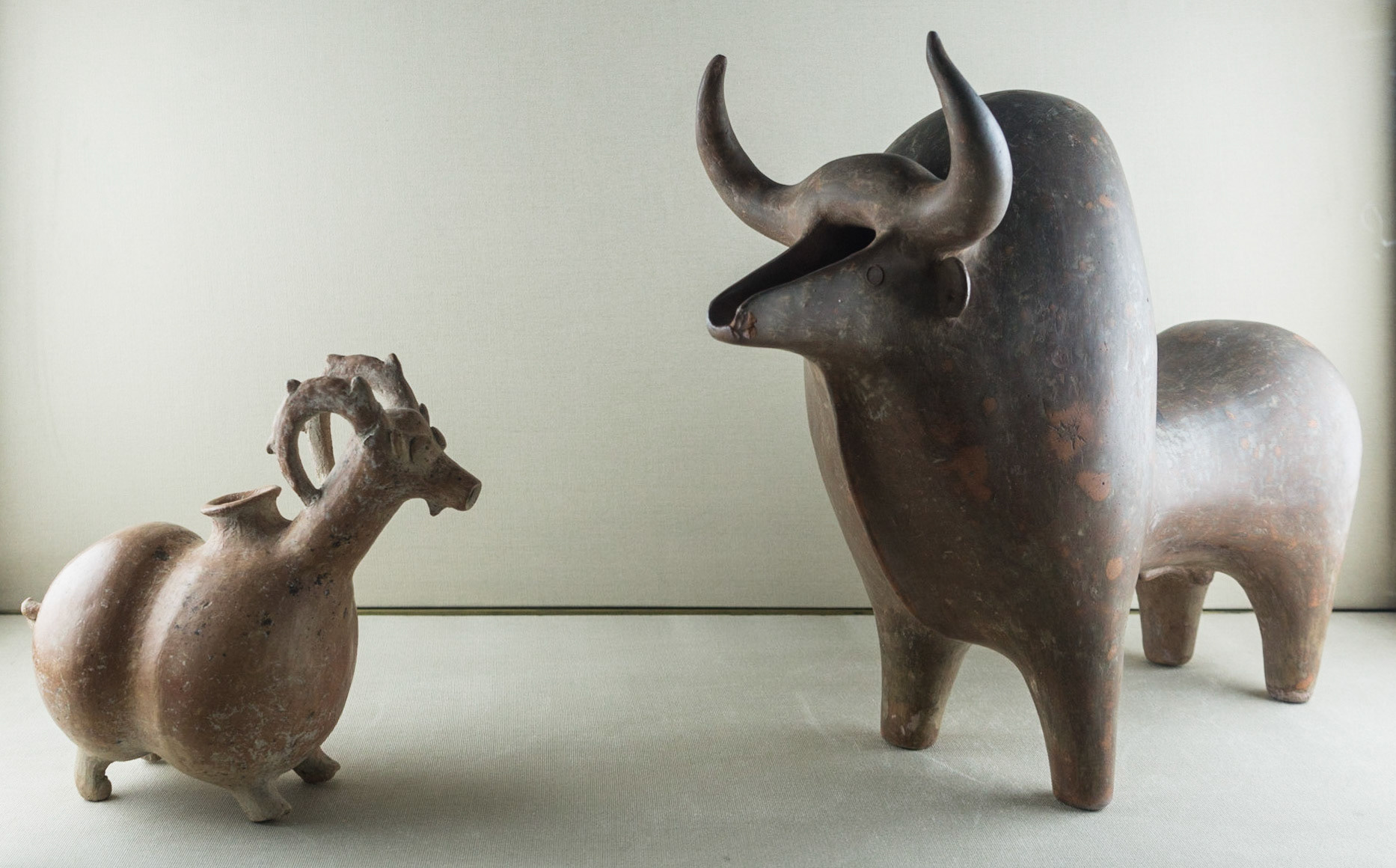 National Museum: Ceramic Rhytons (drinking vessels) - 1st Century BC