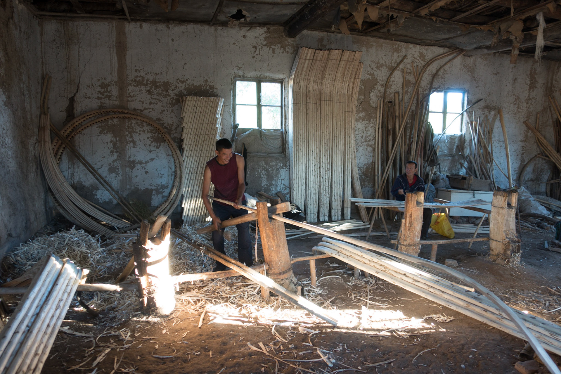 Chimbay:  Yurt makers