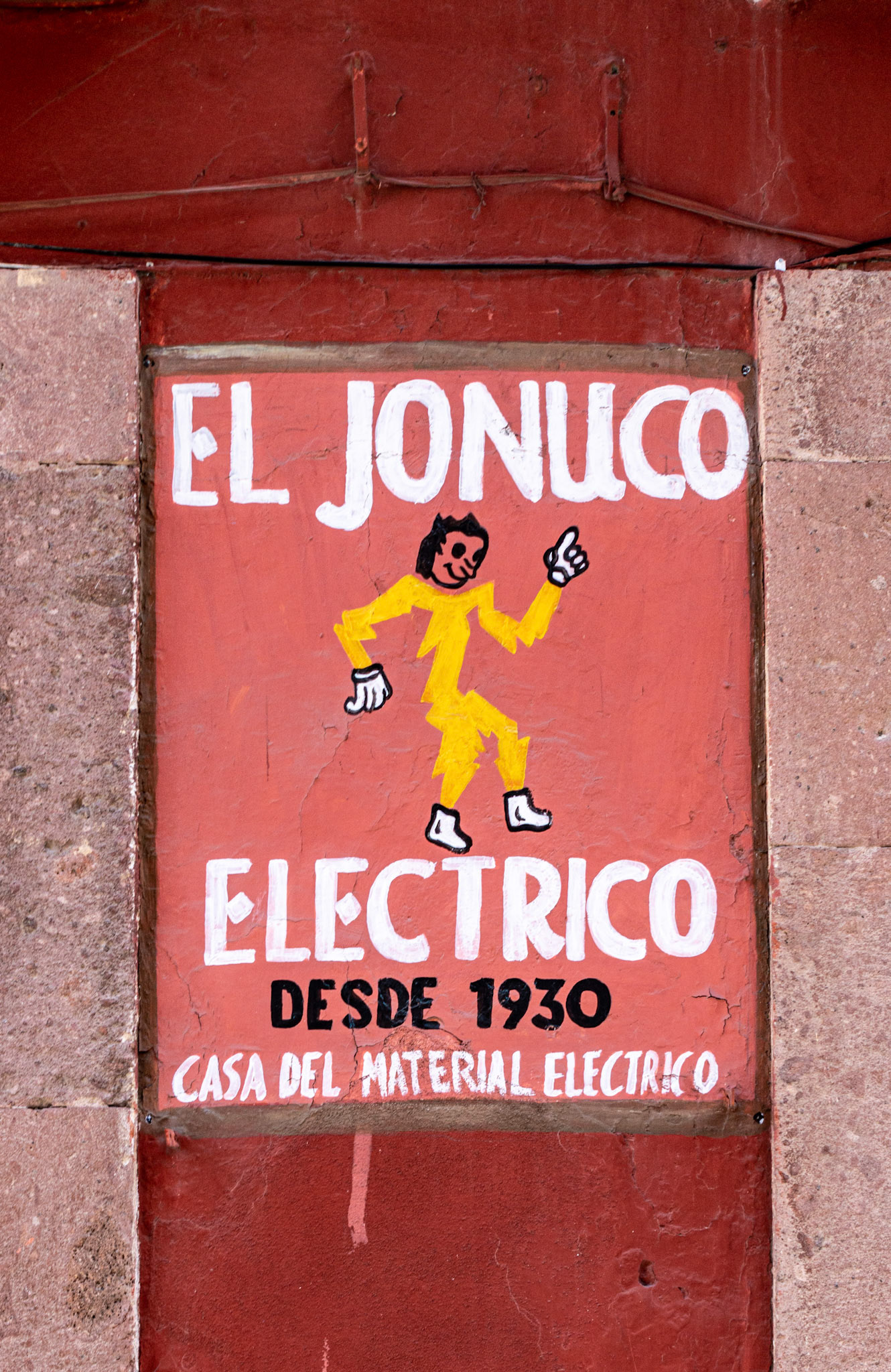 San Miguel de Allende: Electrician Sign