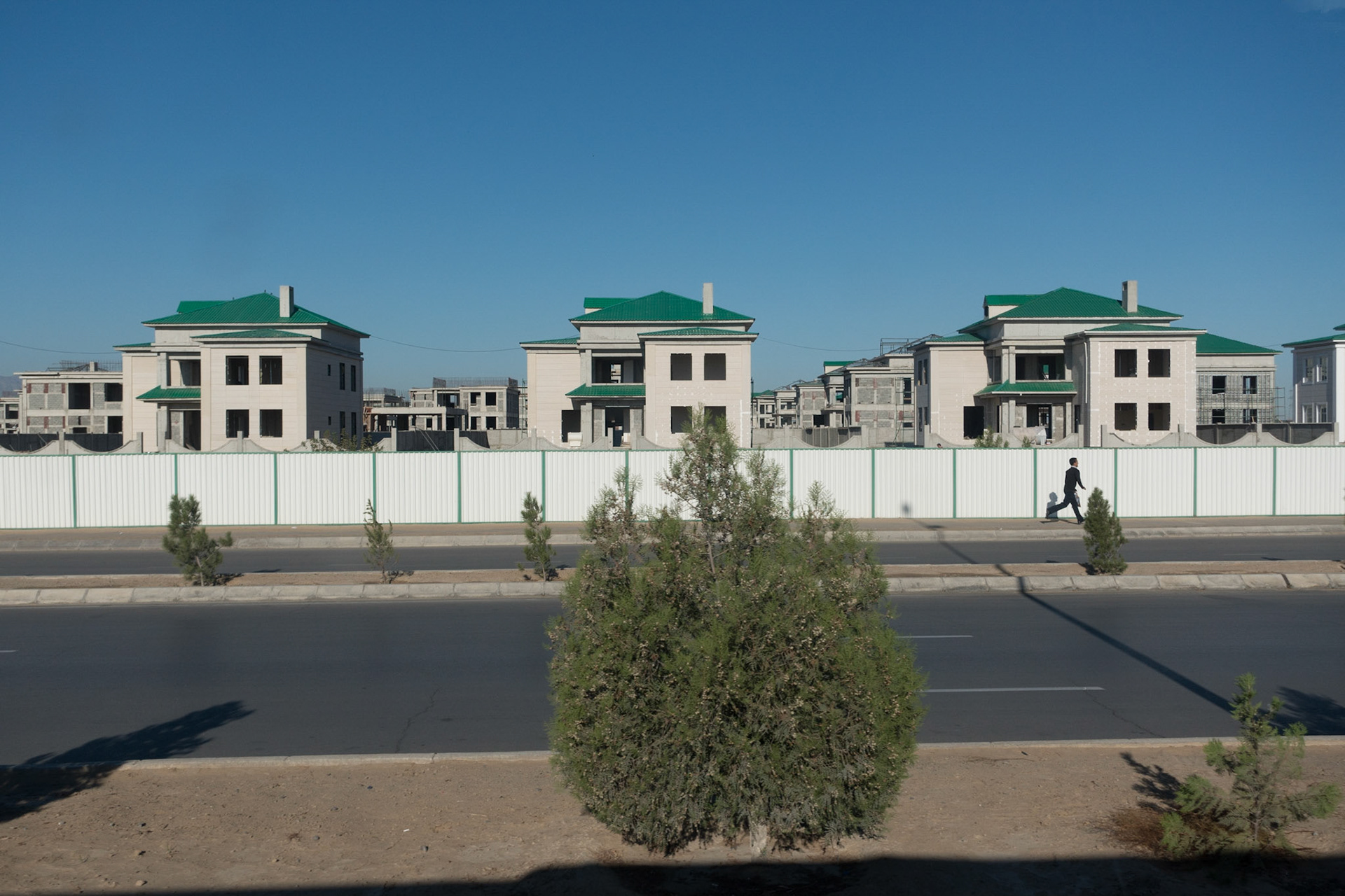 Ashgbat: All new houses must have green roof.