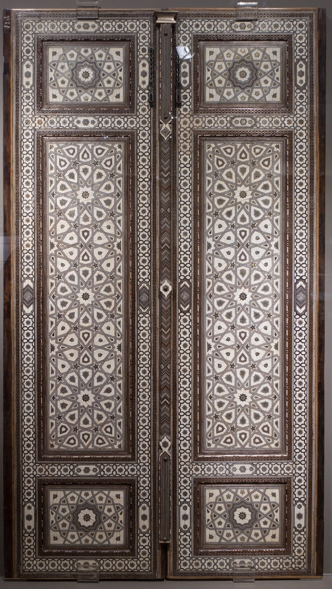 National Museum: Inlaid Wooden Door - 17th Century