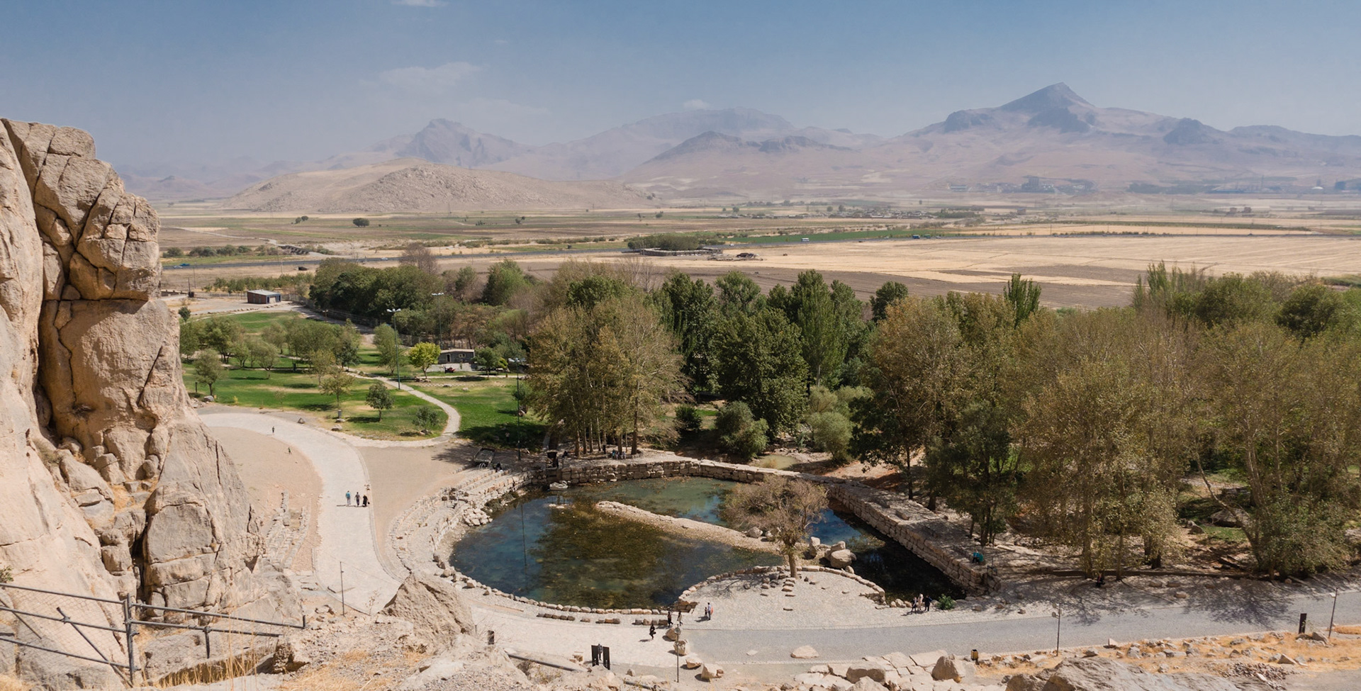 Bisotun: View from scaffolding