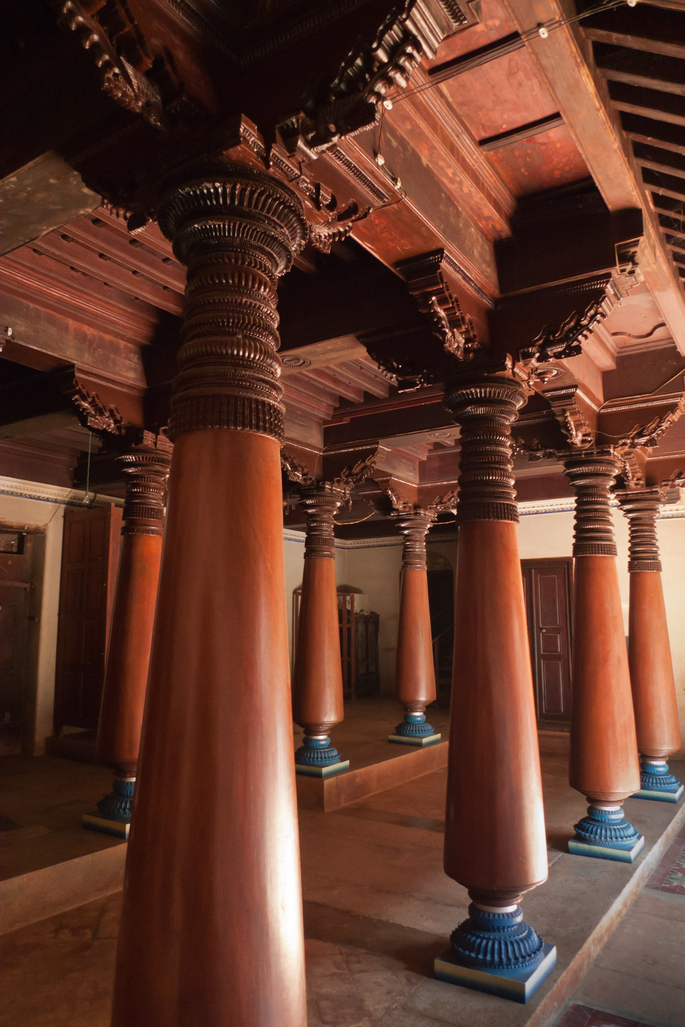 Kanadukathan: Chettinad House - Teak from Burma