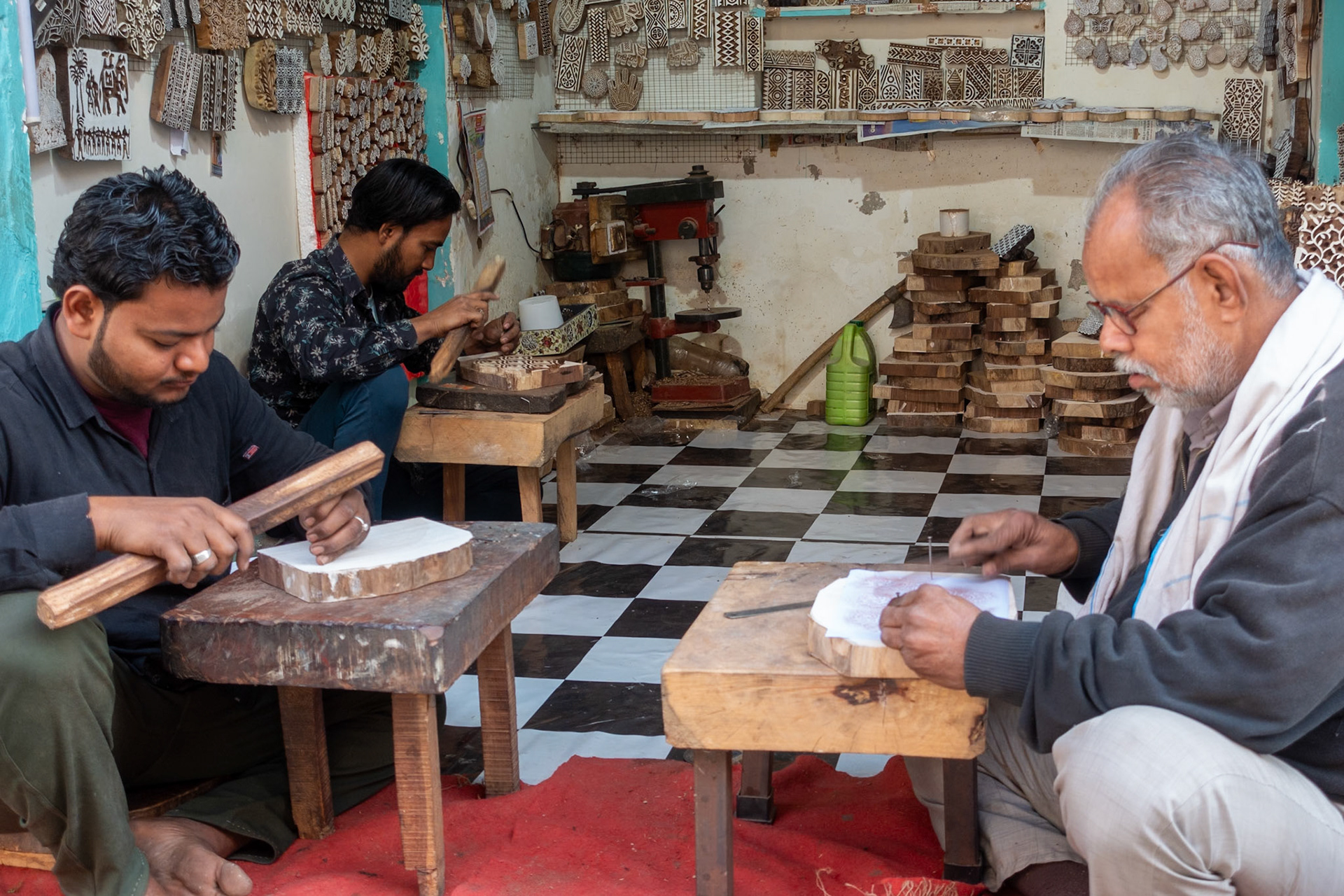 Jaipur - Bagru: Block making