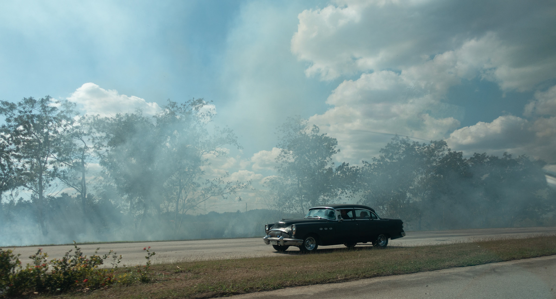 Cienfuegos to Havana:  Bushfires just like at home!