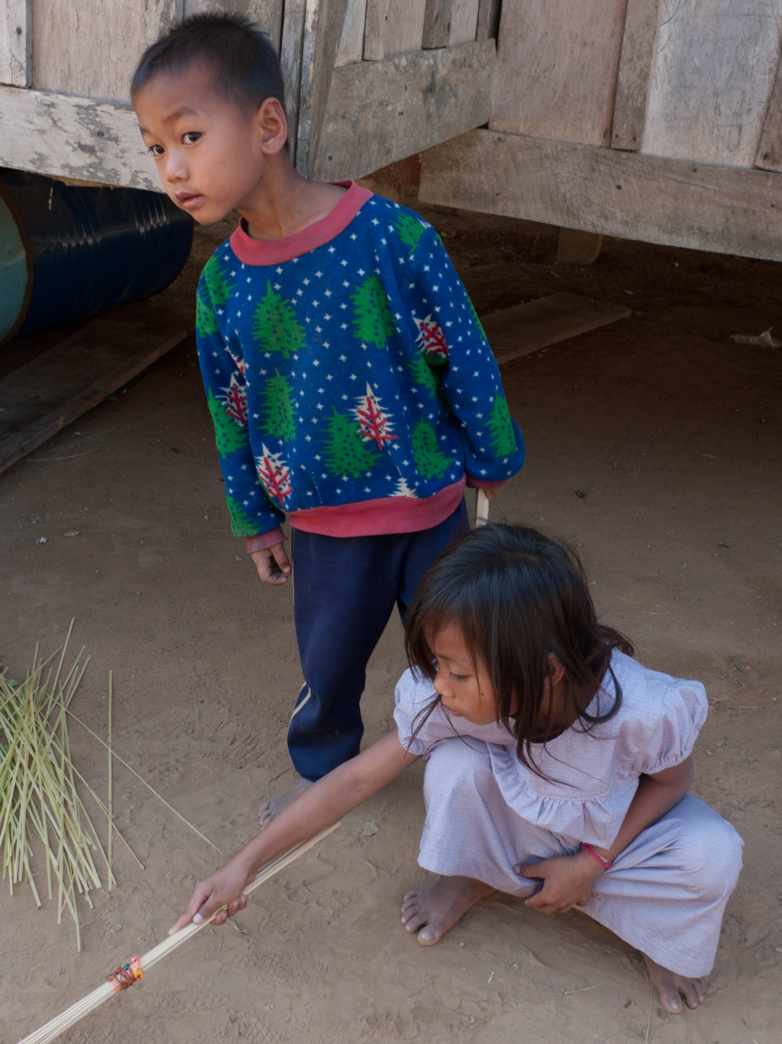Houei Xai to Louang Prabang: Two days down the Mekong - riverside village