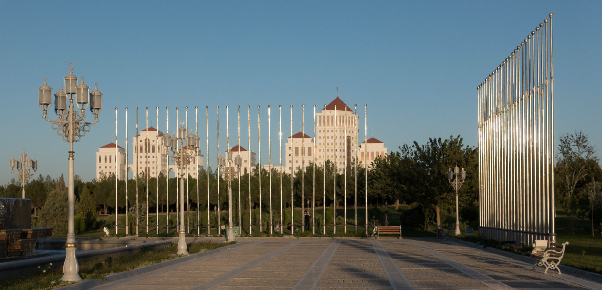 Ashgabat: Apartments clad in white marble from Italy - 8 million dollars each.