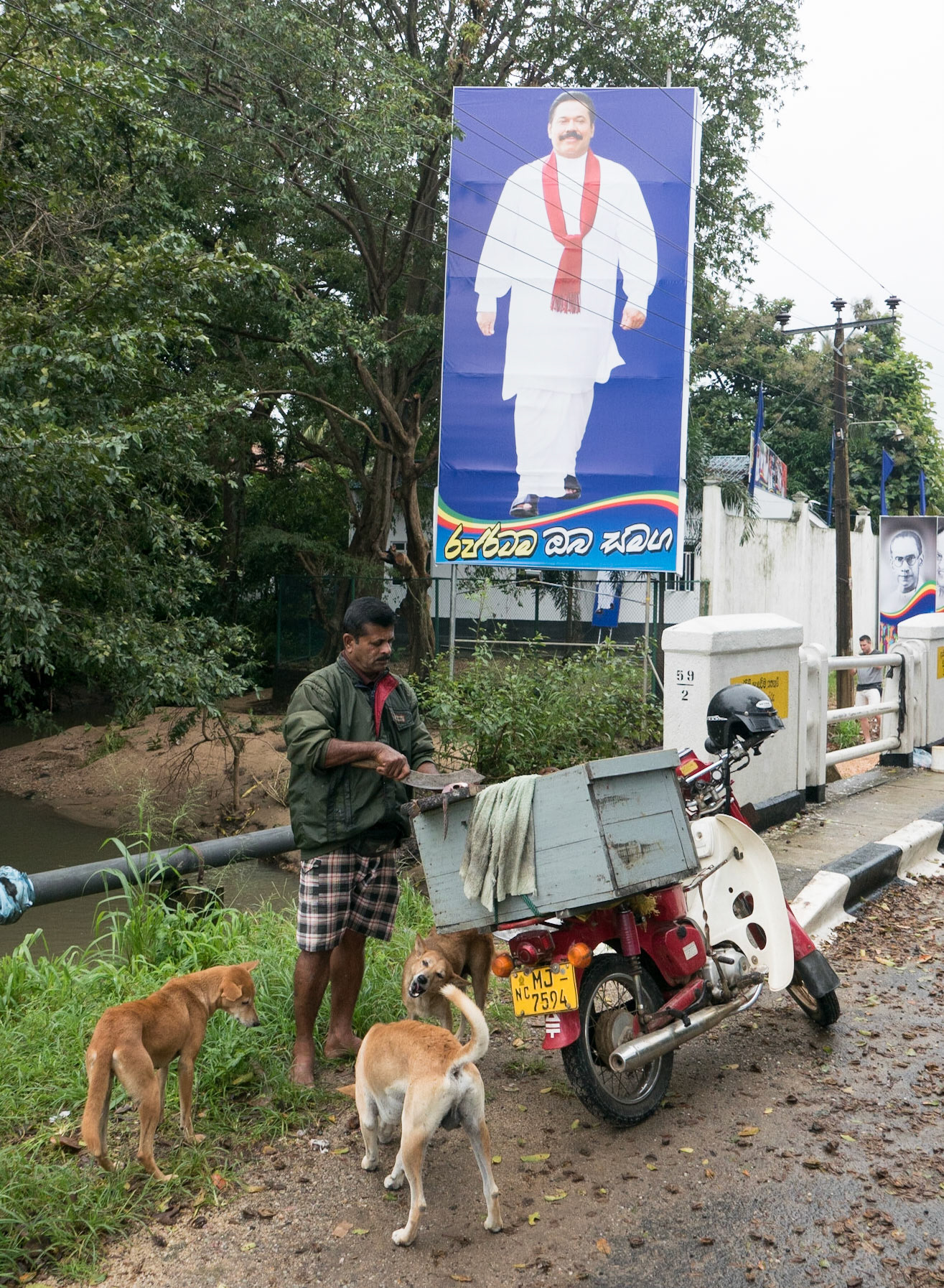 Polonnaruwa: Election poster for Rajapaksa - lost