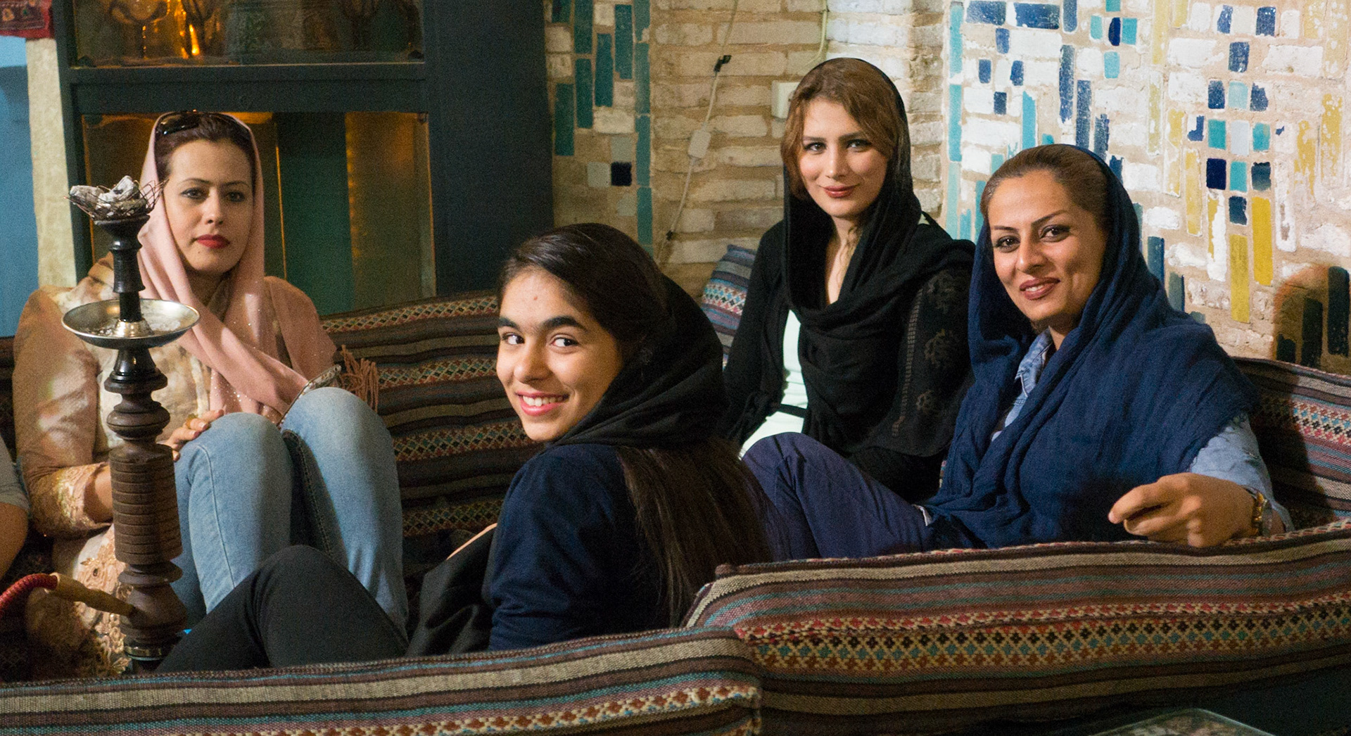 Kerman Bazaar: Tea House Locals