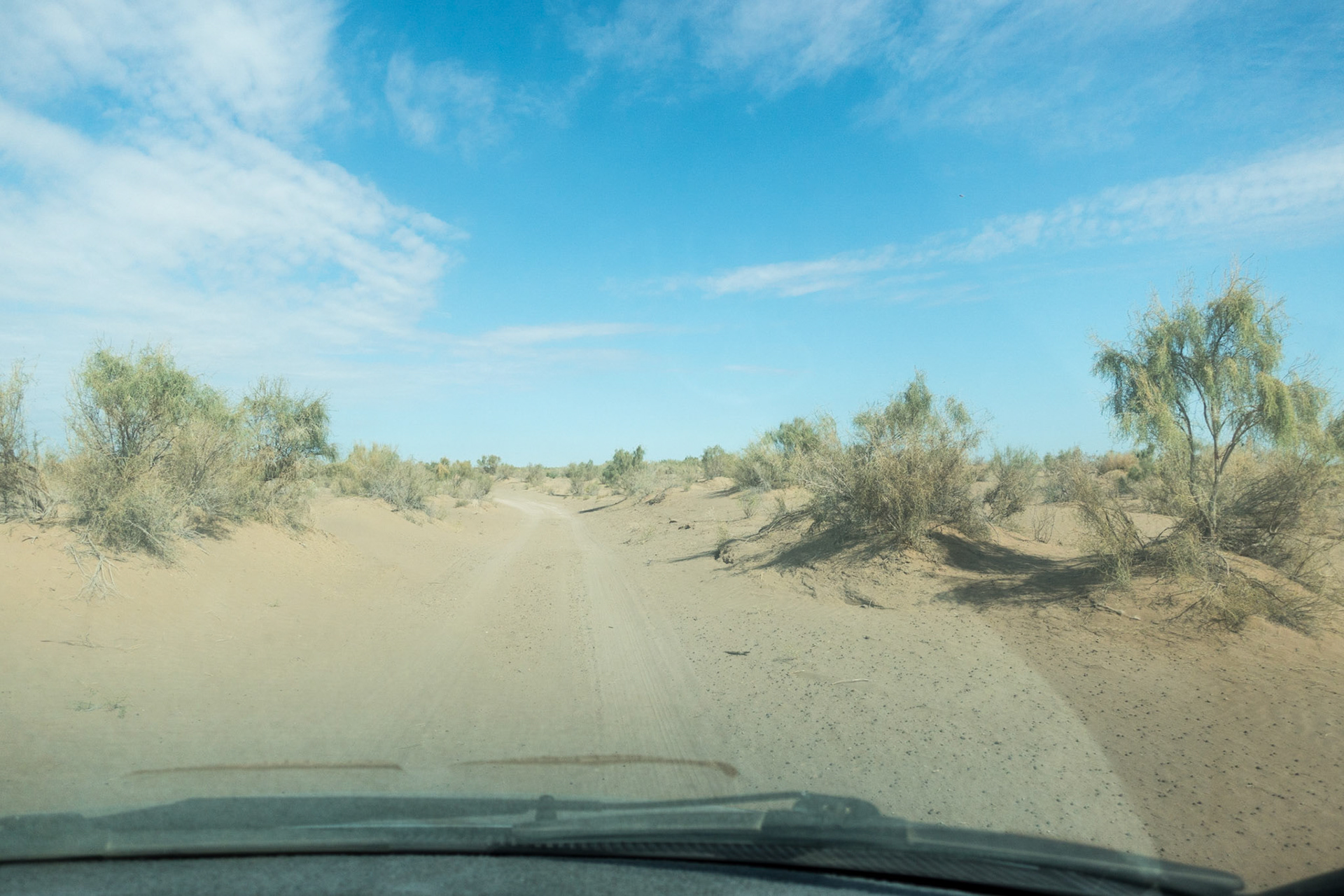 Road to Gonur Depe - two hours from Mary