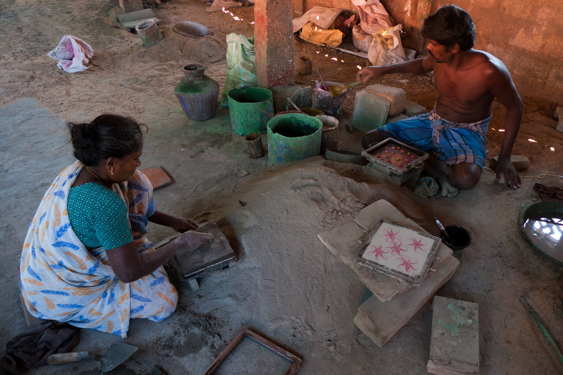 Karikudi: Tile factory