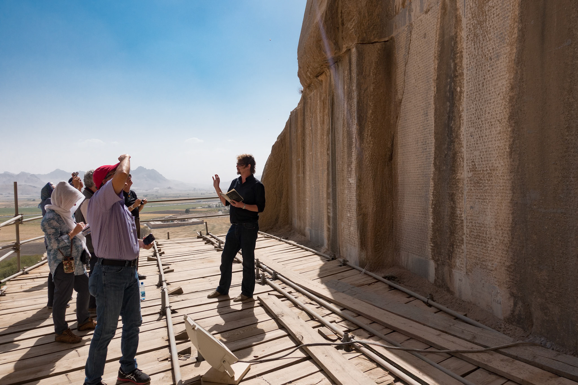 Bisotun:  Privileged access thanks to Tour Leader Ian.