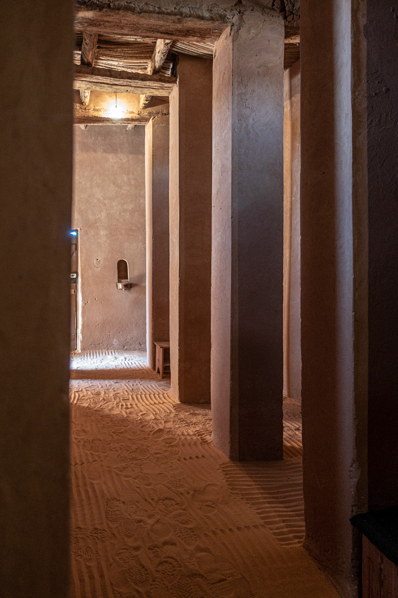 Benni Abbas:  Charles de Foucald Hermitage - French hermit early 1900's  - floor of raked sand