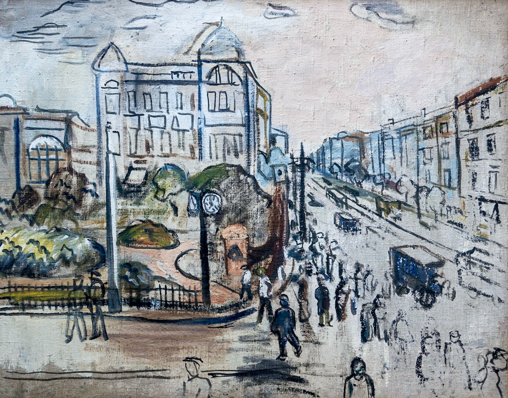 Savitsky Museum: Theatre Square - AA Morgunov 1931