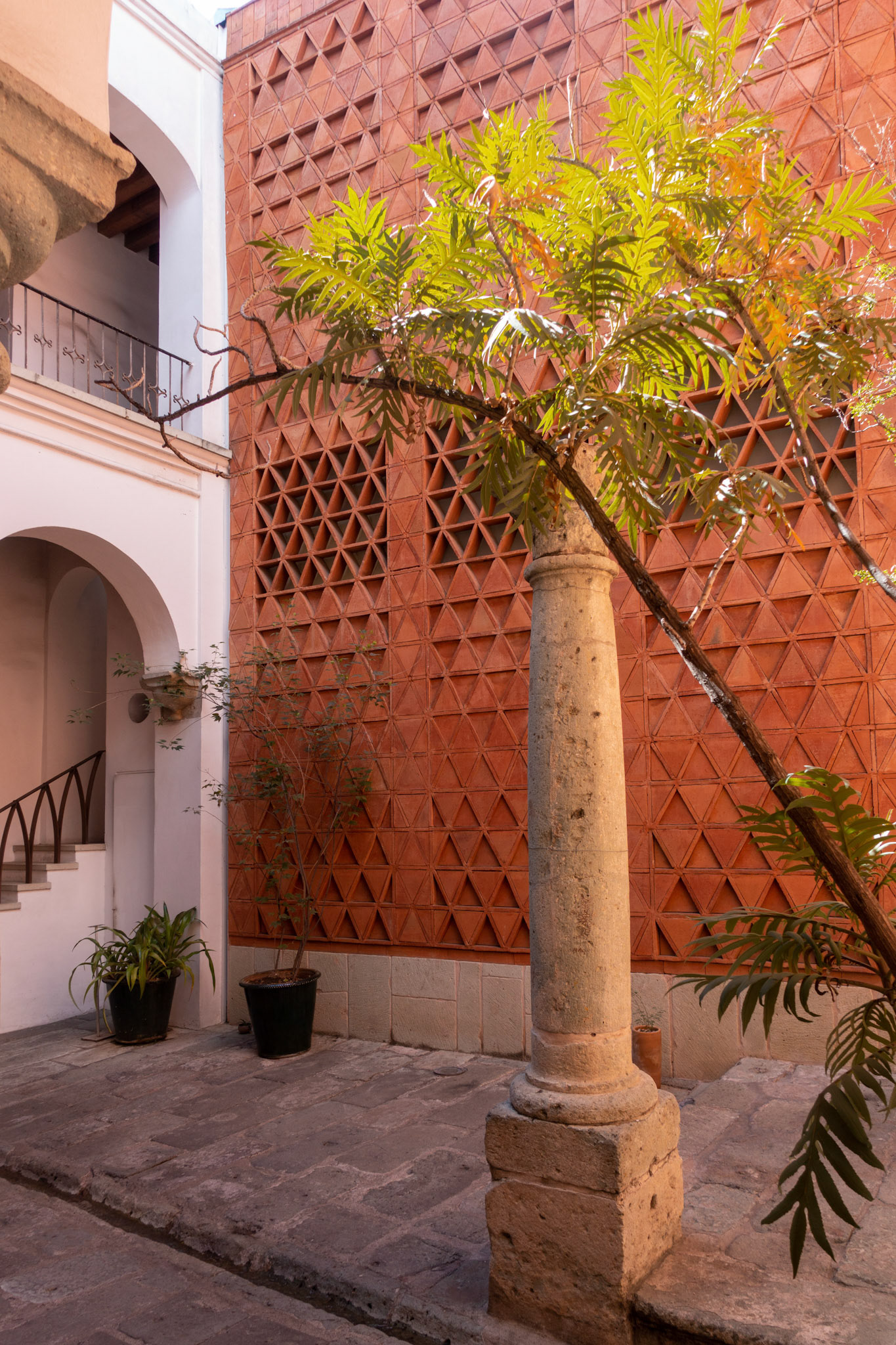 Oaxaca: Museo Textil  courtyard