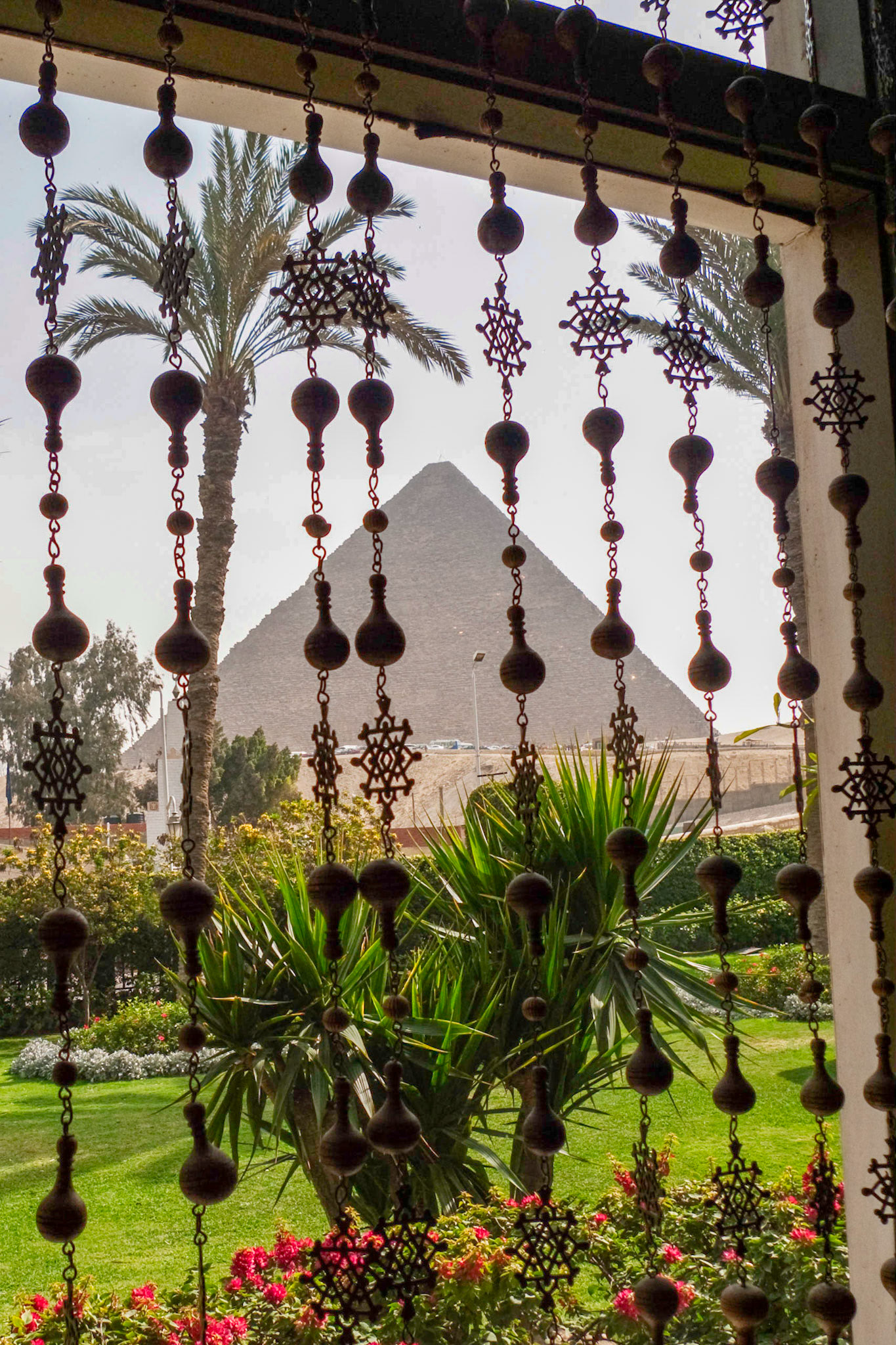 Cario: view from Mena House Hotel