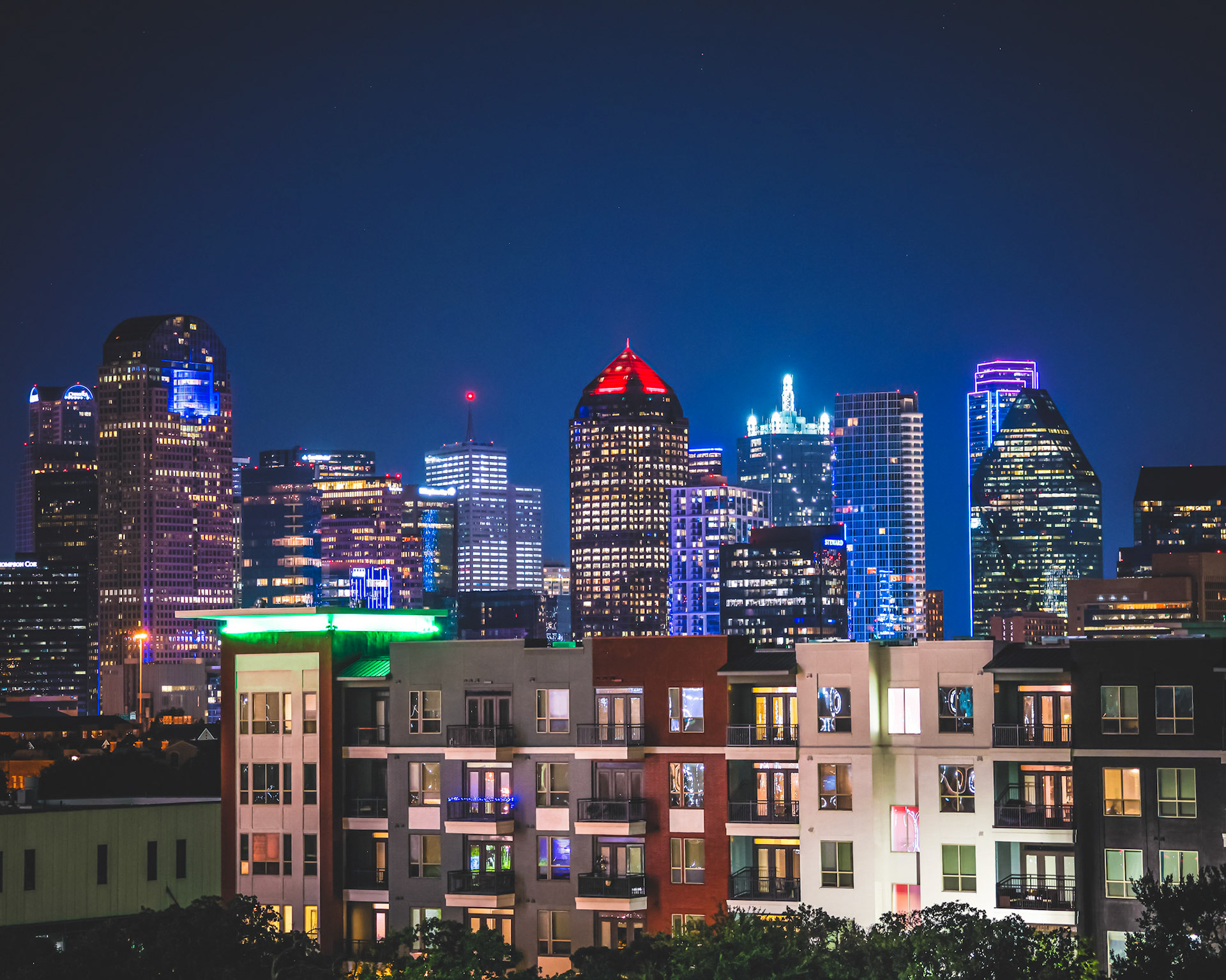Dallas Skyline at Night