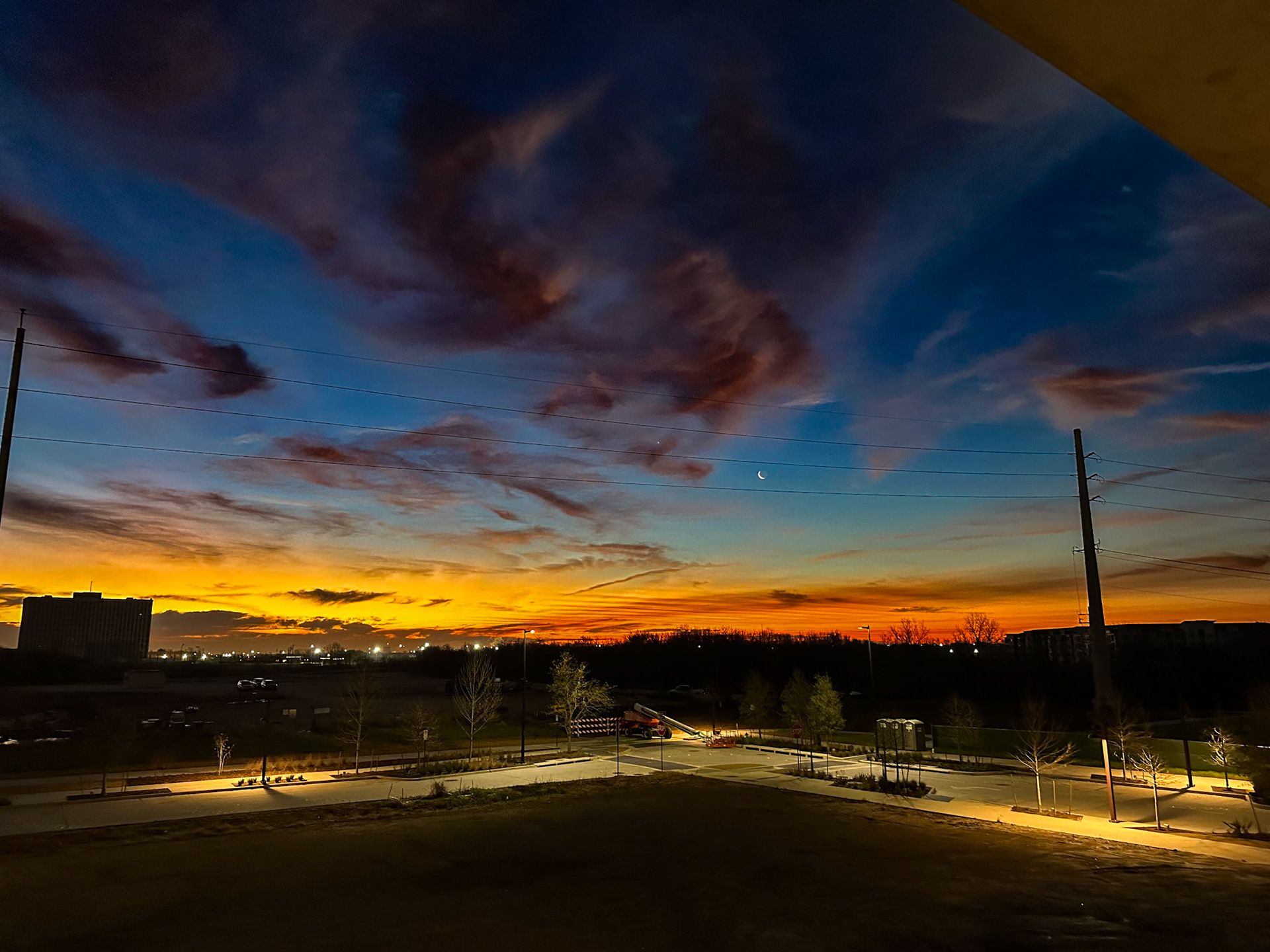 Sunrise from East River in Houston