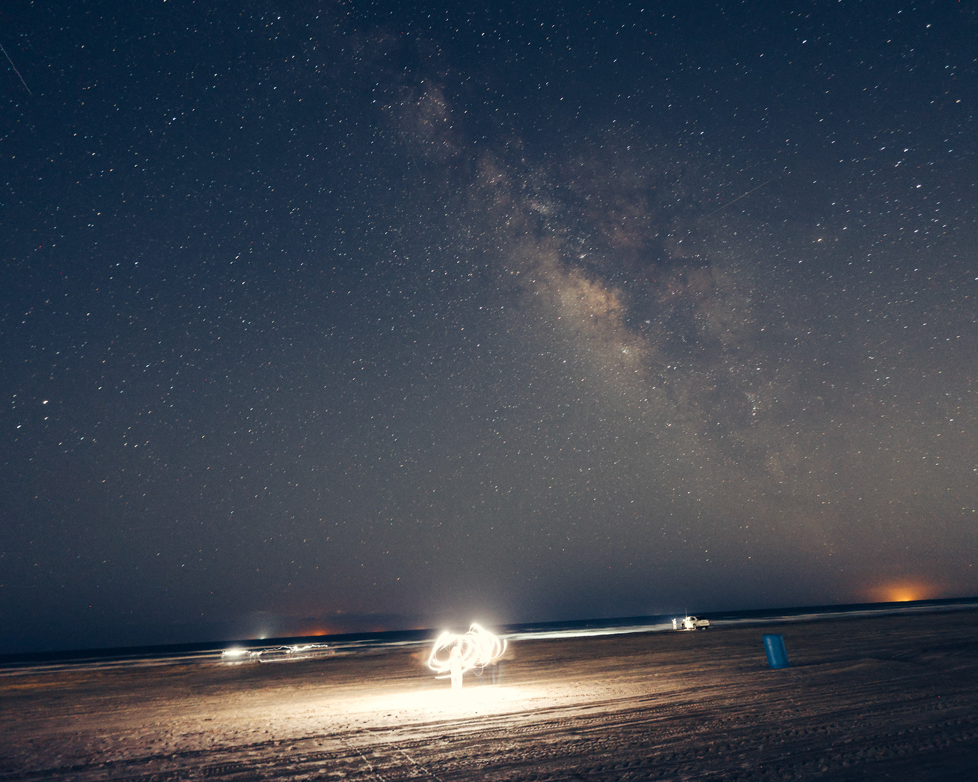 View of the Milky Way from Terramar Beach in Galveston