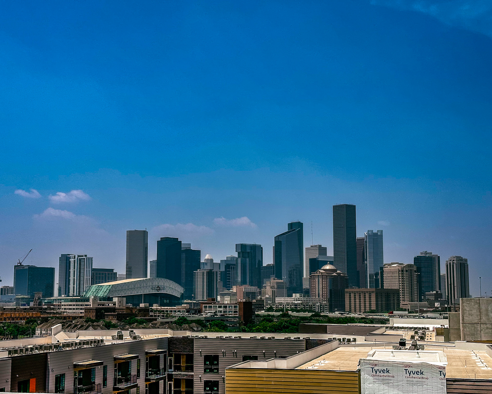Houston Skyline View from East River
