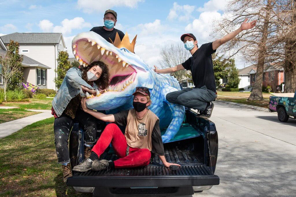 Royal Artist co-workers and me being eaten by a gator