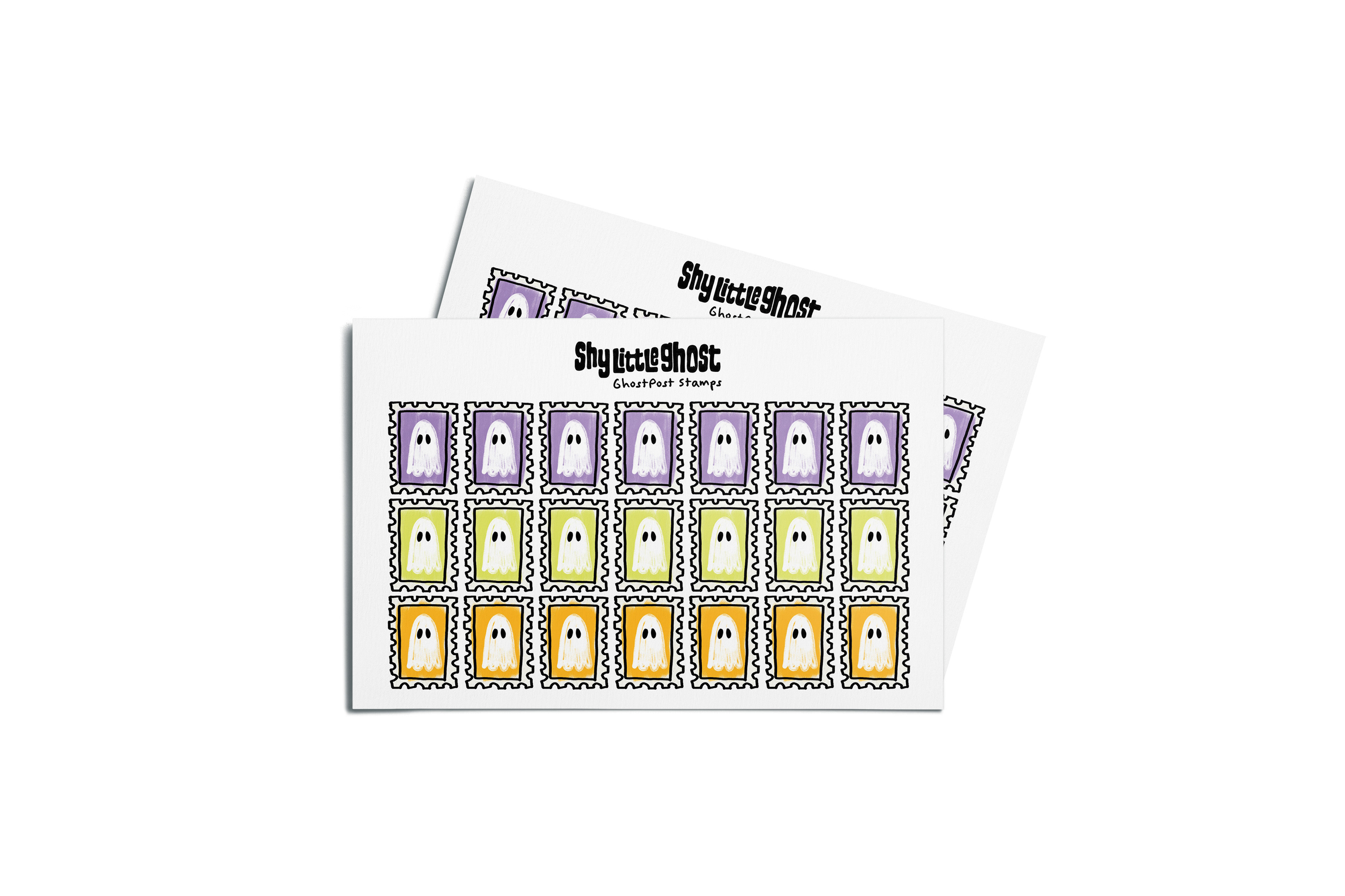 GhostPost stamp sheets
