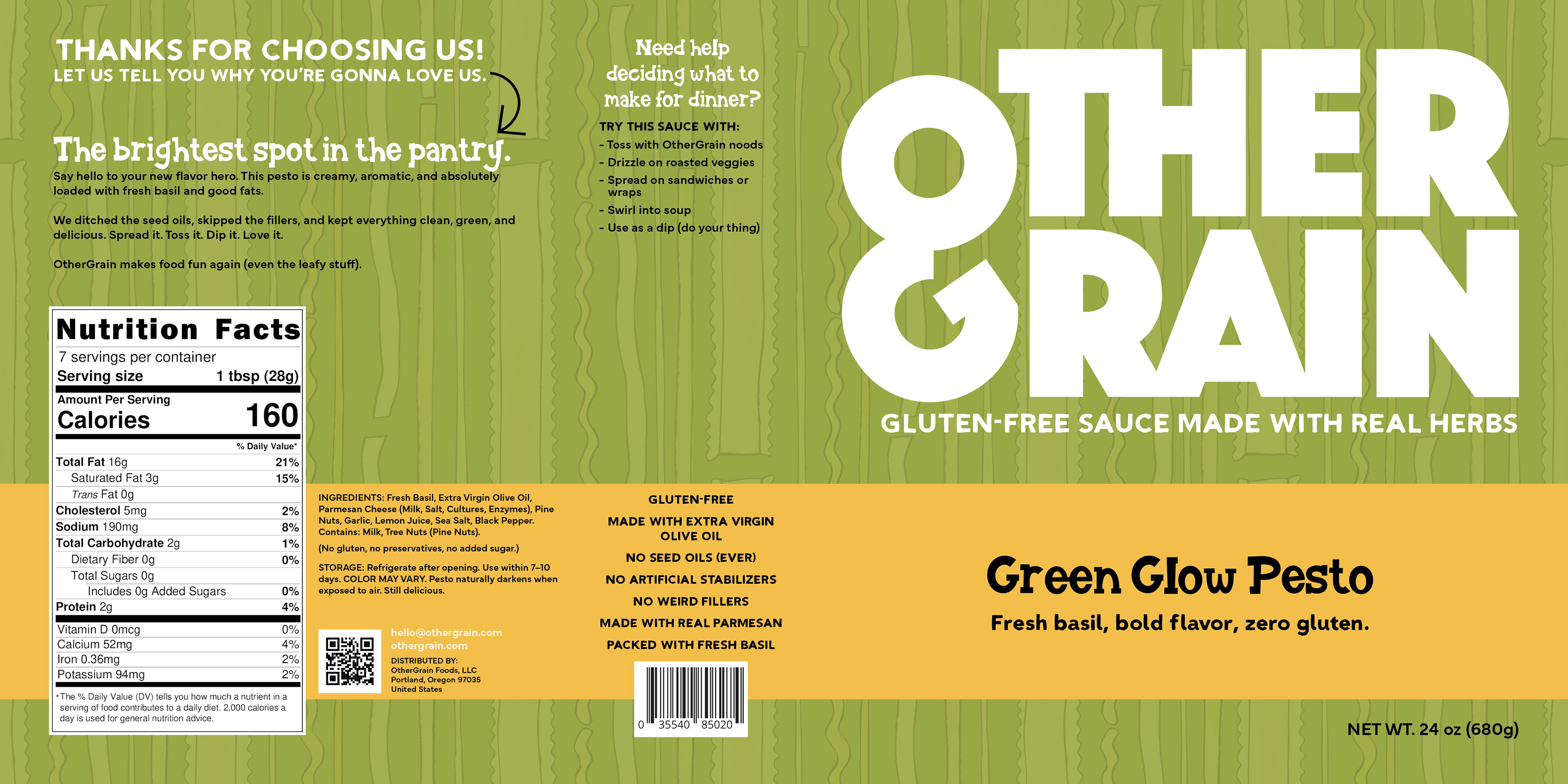 pesto jar label