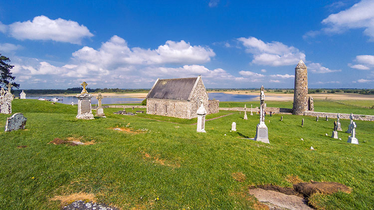 One of the most impressive places in Ireland. This is Clonmacnoise. A reverent silence lies over those old graveyards. Truely a very special and wonderful place!