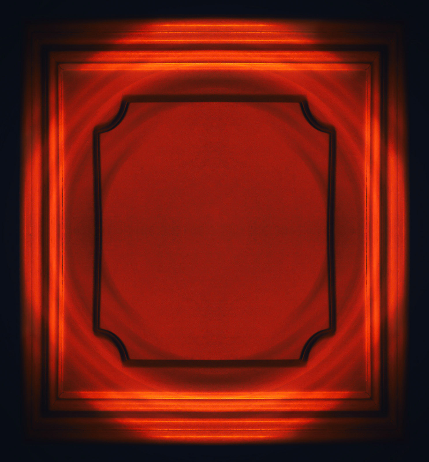 Flagstone artwork in a special artwork style and in deep red