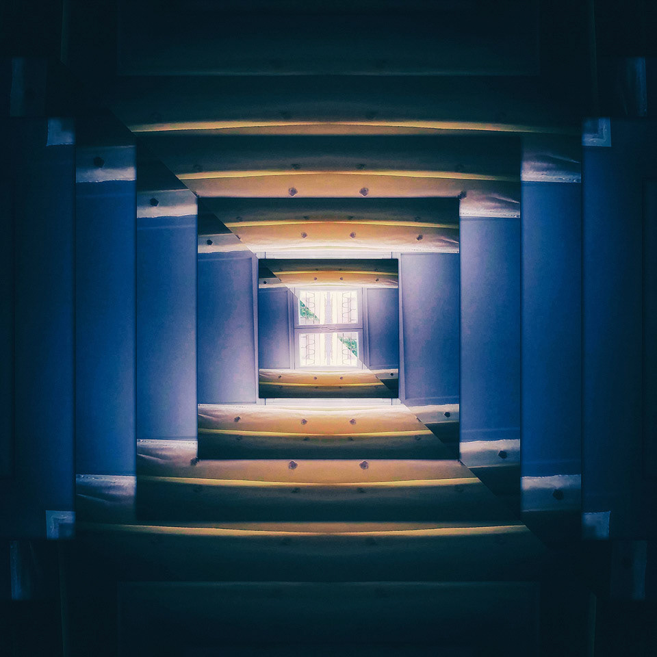 If somebody would ask 'what is geometrical surrealism for you' then this artwork would be my answer.