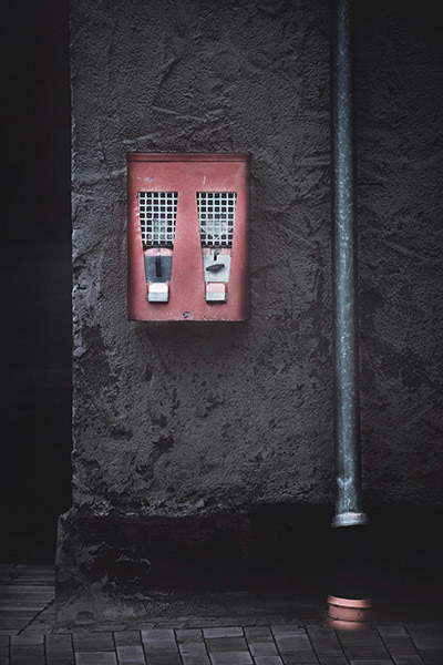 Do you remember those old classic gumball machines? They still exist here in Bavaria.