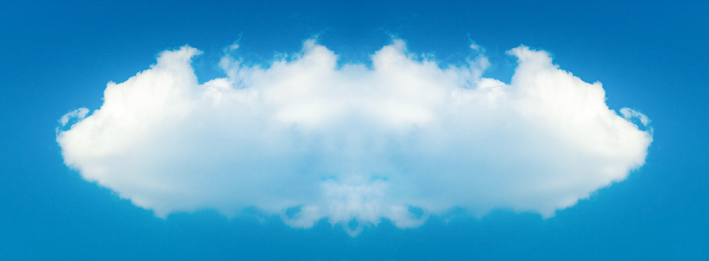 Megacloud - artwork illustration of a big white cloud