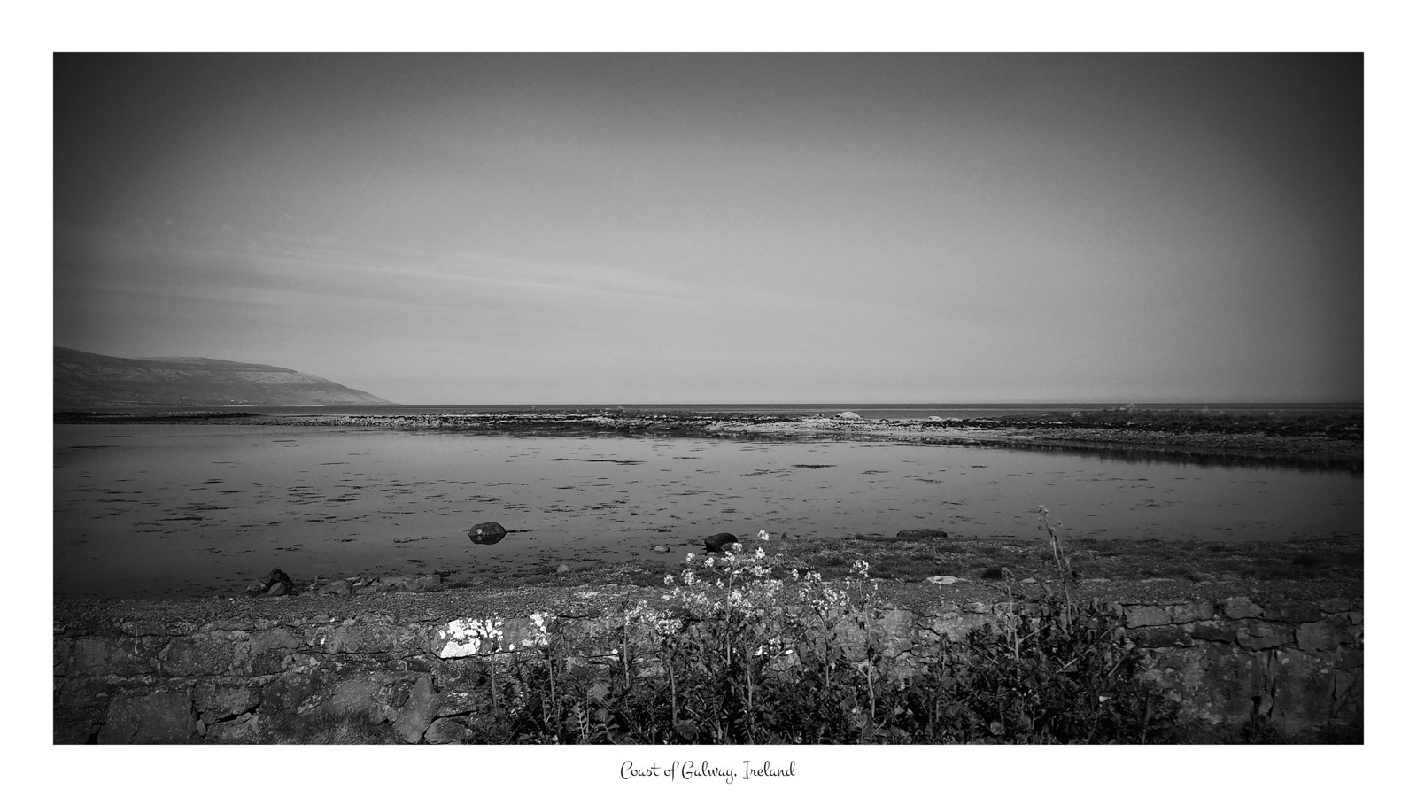 Coast of the Irish Galway coast. Captured by Smartphone Moto G4.
