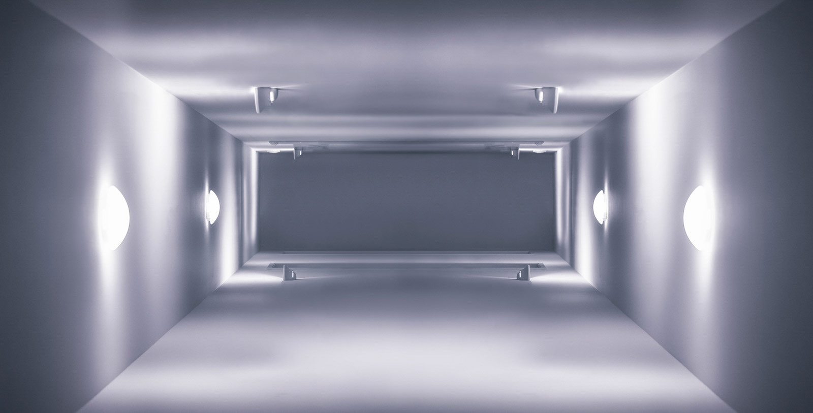 An empty room artwork with a big canvas.