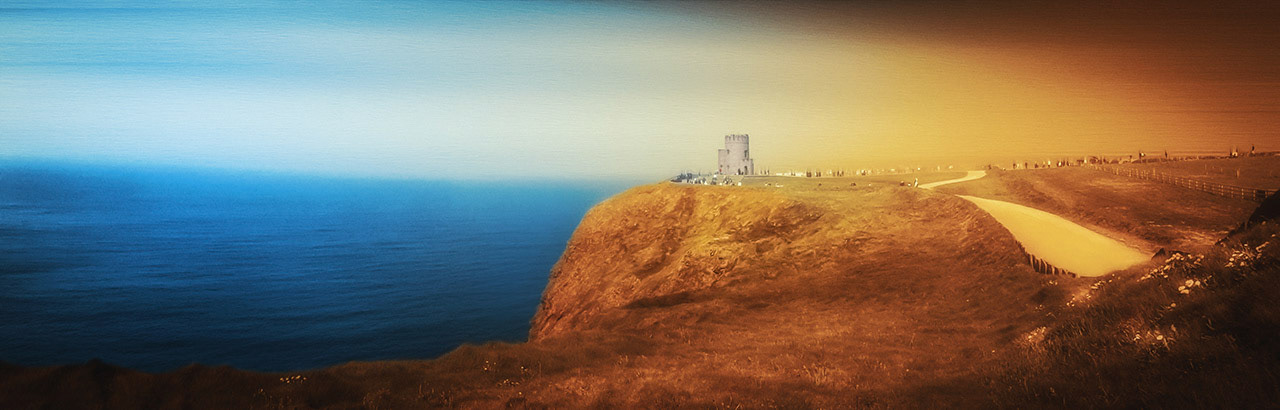 Ireland is just a wonderful place on earth. Here you see the tower on the Cliffs of Moher in an artistic way, captured with GoPro Hero5 Black.