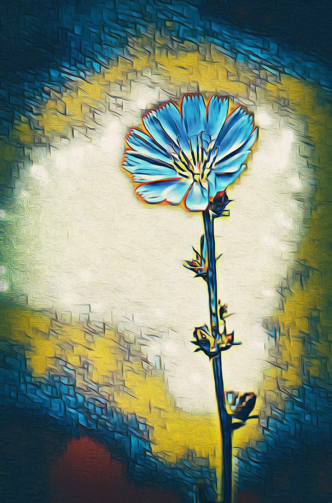 A new way to bring some art feeling into a photo. I think the result is pretty romantic and melancholic, don't you think? I used the "Deep Art Effects" filter (Android) and post produced this picture in photoshop.