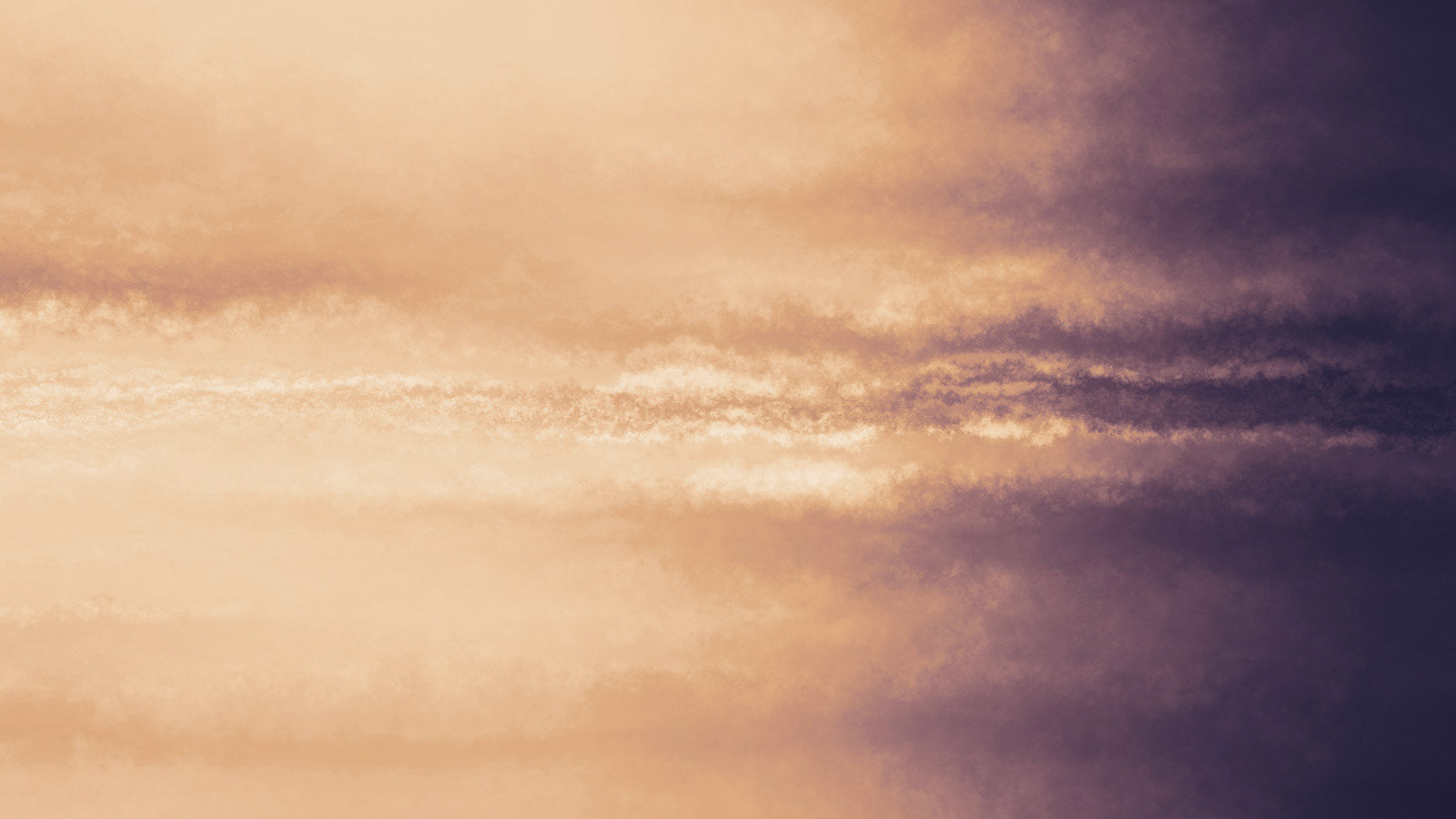 Surreal scene of a line border which divides the sky in two horizontal halfs. This is the Cloudbreaker artwork.