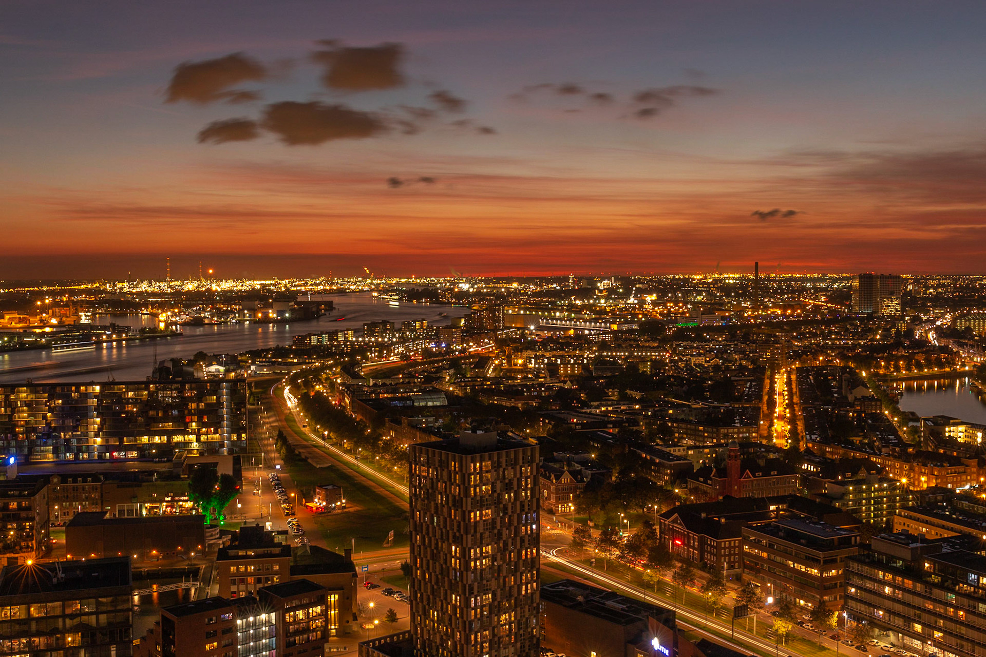 Vanaf Euromast Rotterdam