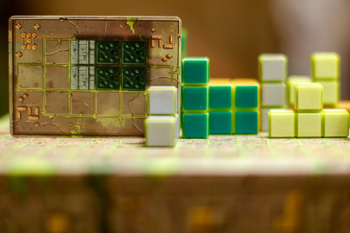 Scoring a 'Key' card: the pattern matches the blocks!