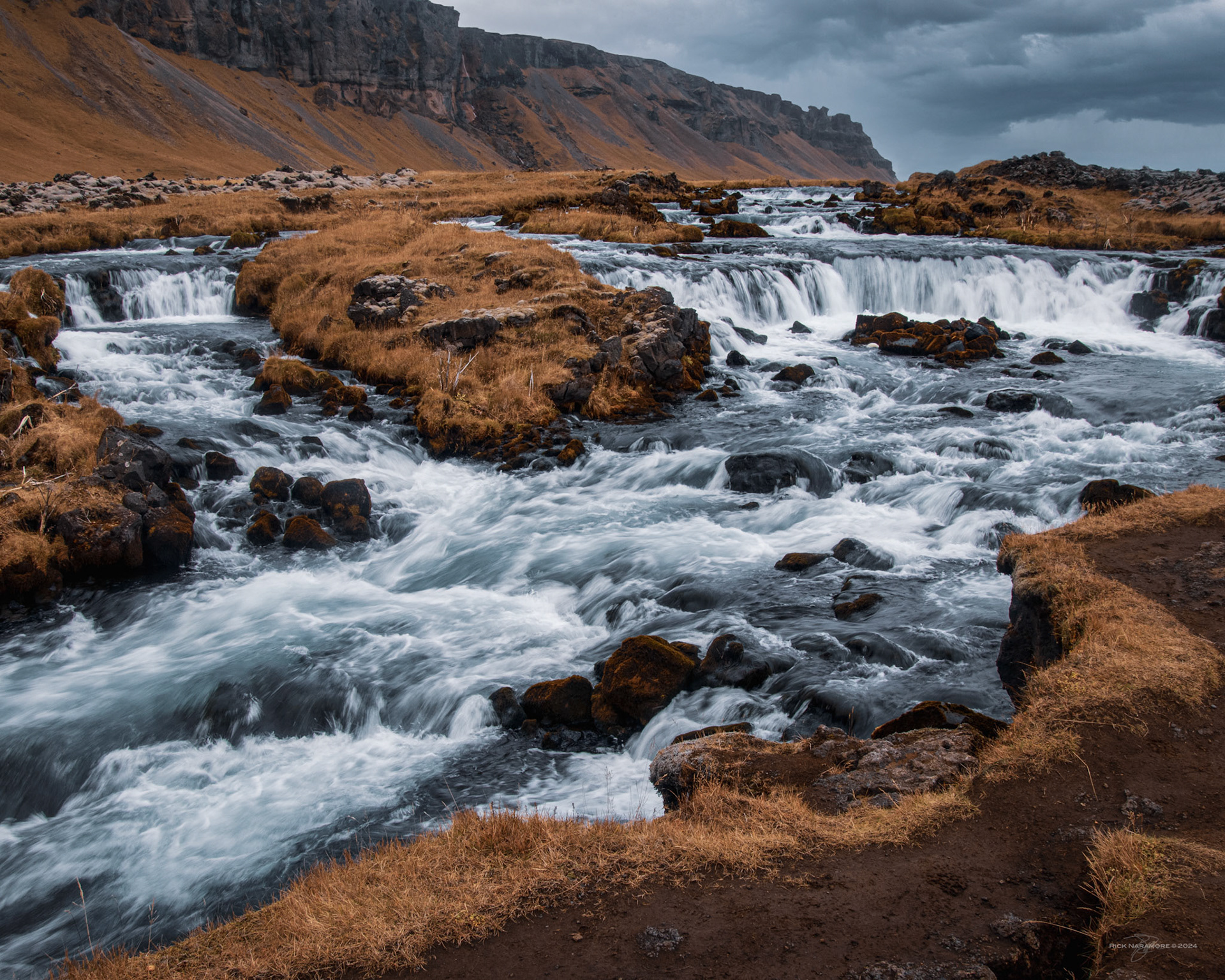 Fossalar Waterfall, Iceland