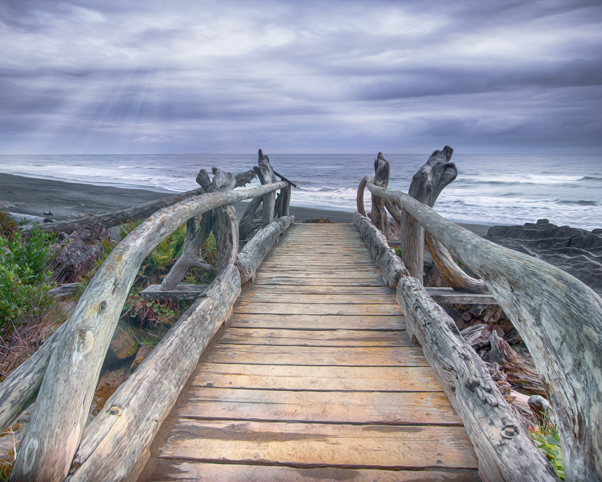 Bridge to Beach, Olympic National Park