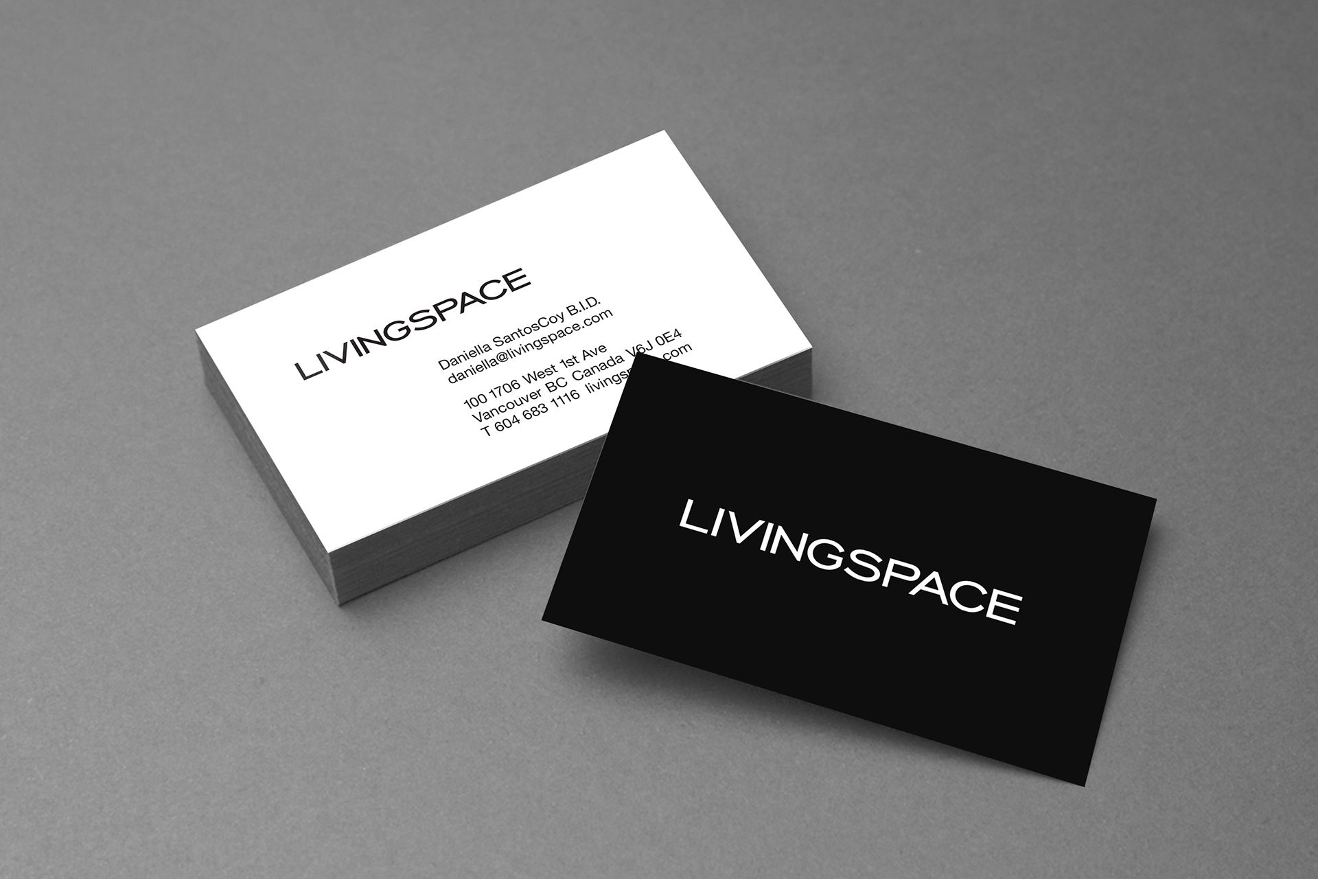 Livingspace business card design