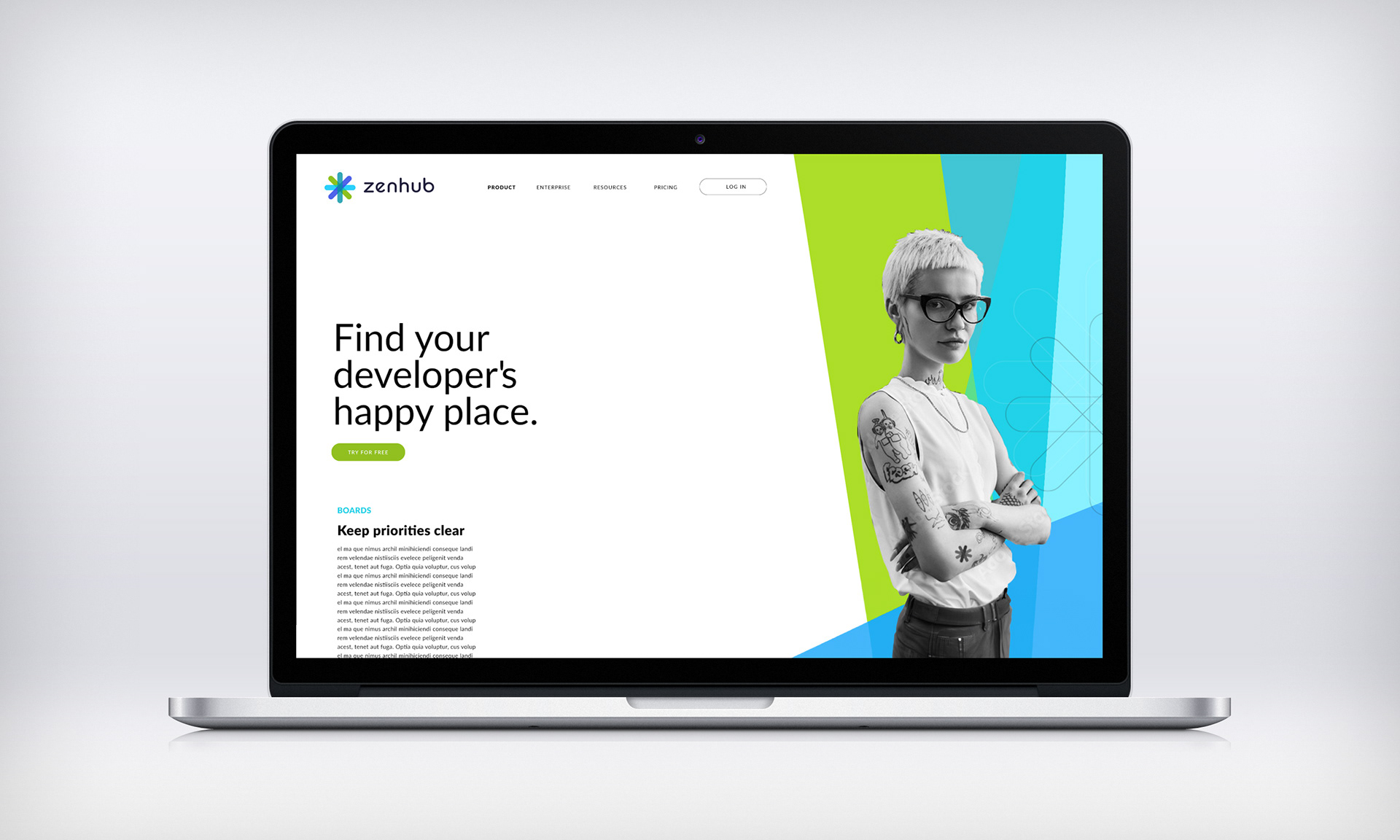 zenhub website design