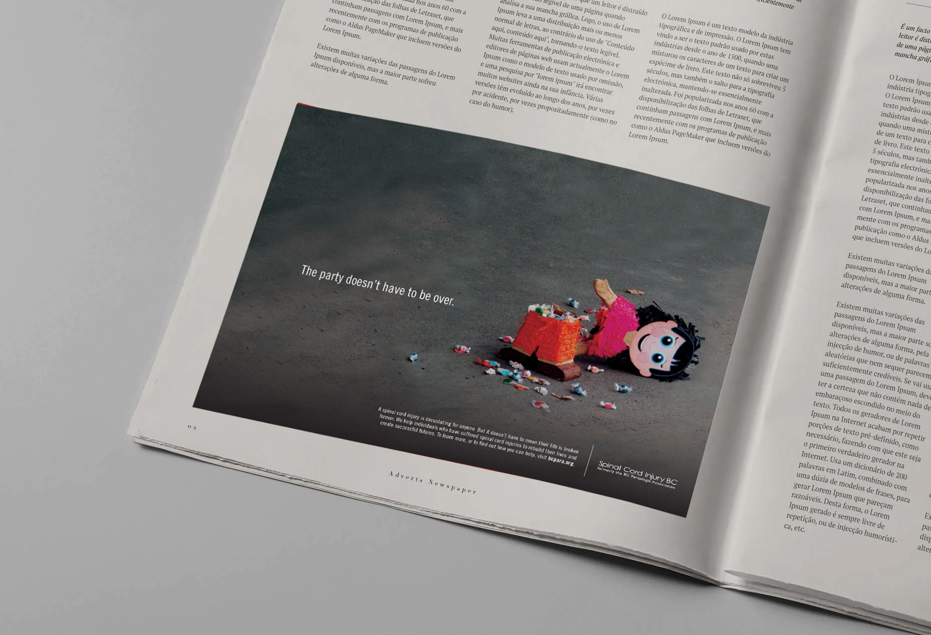 Spinal Cord BC advertising art direction