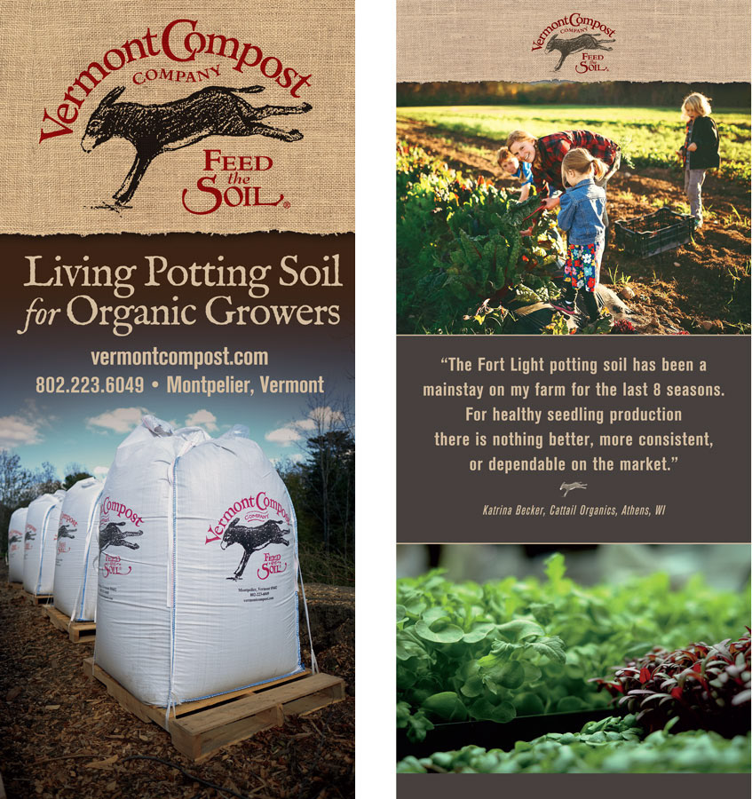 Banner Stands for Vermont Compost Company